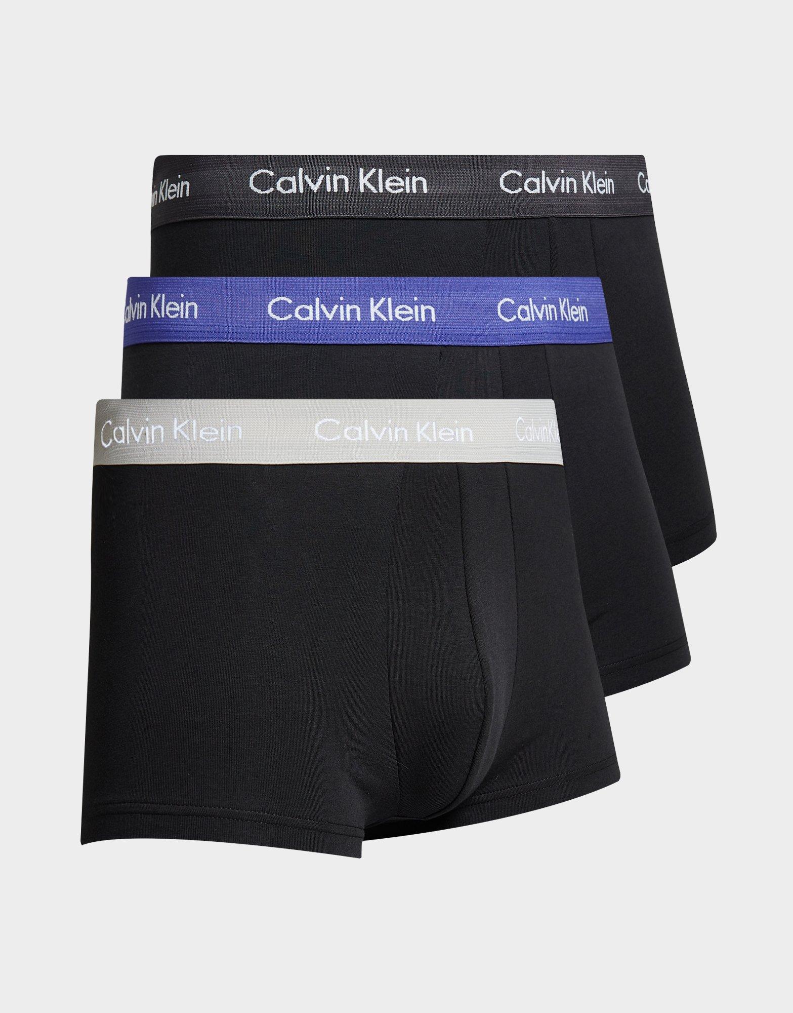 Black Calvin Klein Underwear 3-Pack Trunks - JD Sports NZ