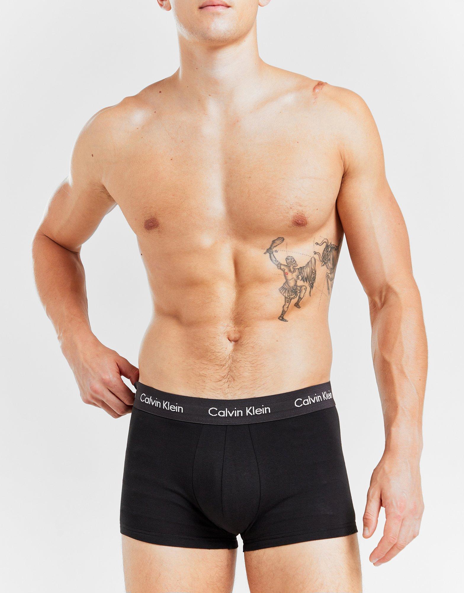 Black Calvin Klein Underwear 3-Pack Trunks - JD Sports Global