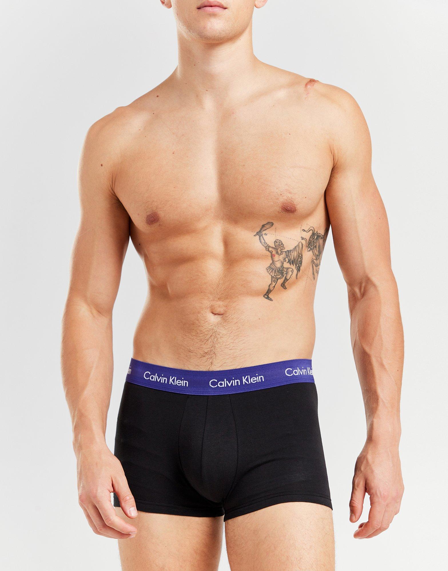 Black Calvin Klein Underwear 3-Pack Trunks - JD Sports Global