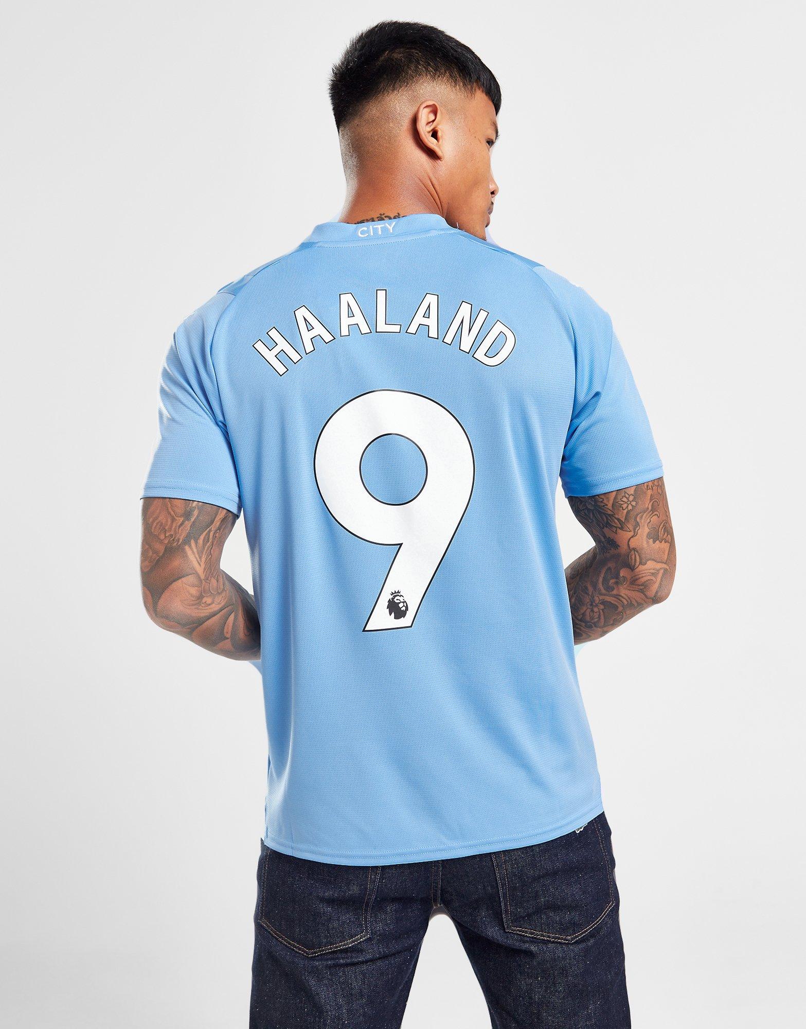 Manchester City Home Shirt 2022-2023 with Haaland 9 printing