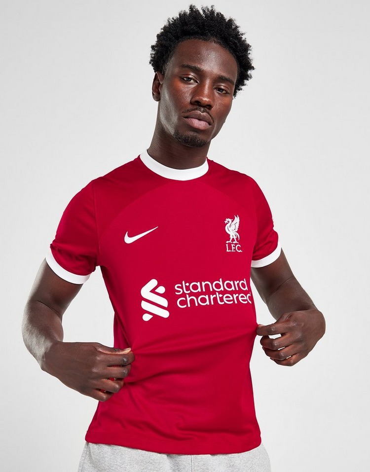 Red Nike Liverpool FC 2023/24 Salah #11 Home Shirt | JD Sports UK