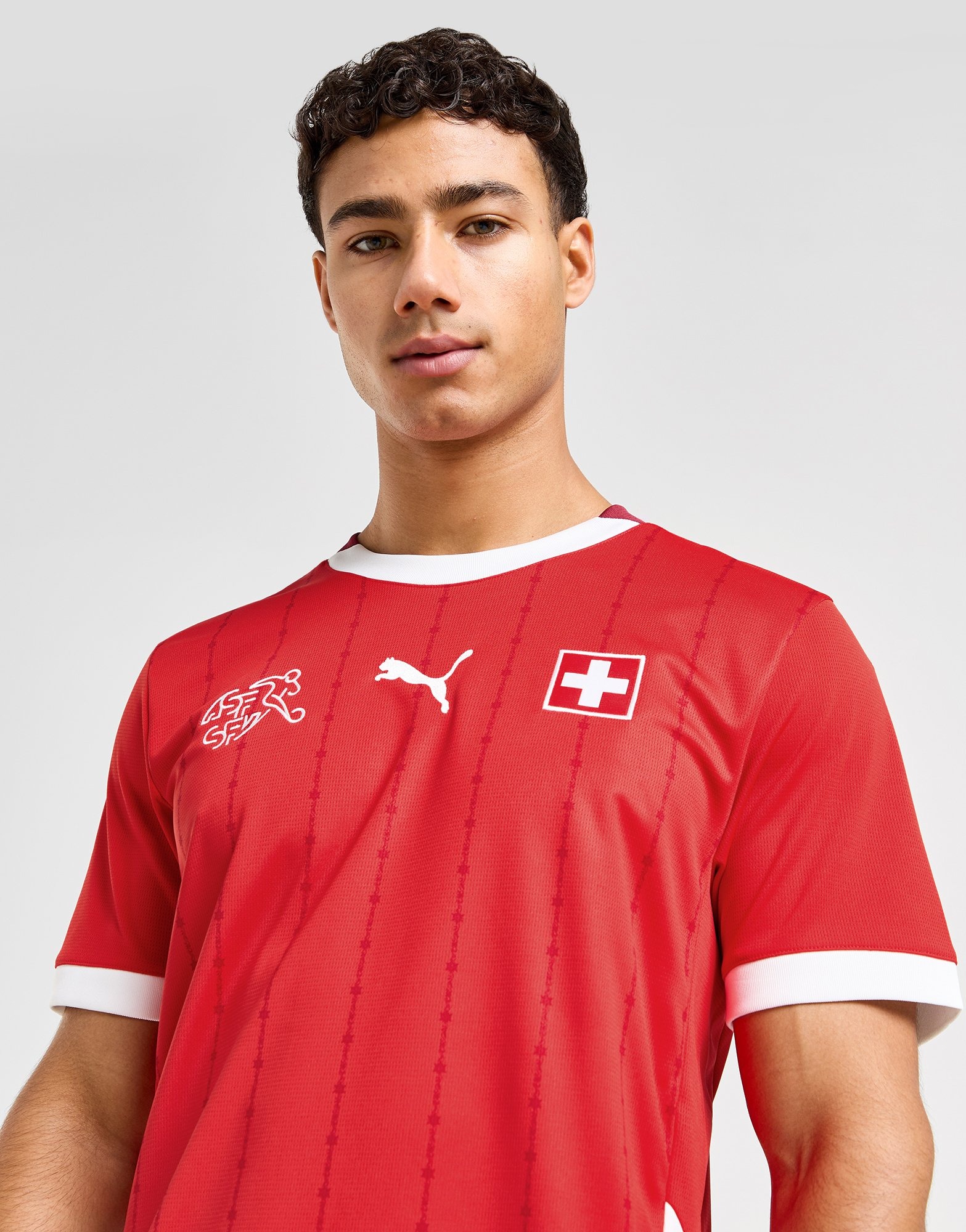 Red PUMA Switzerland 2024 Home Shirt - JD Sports Global