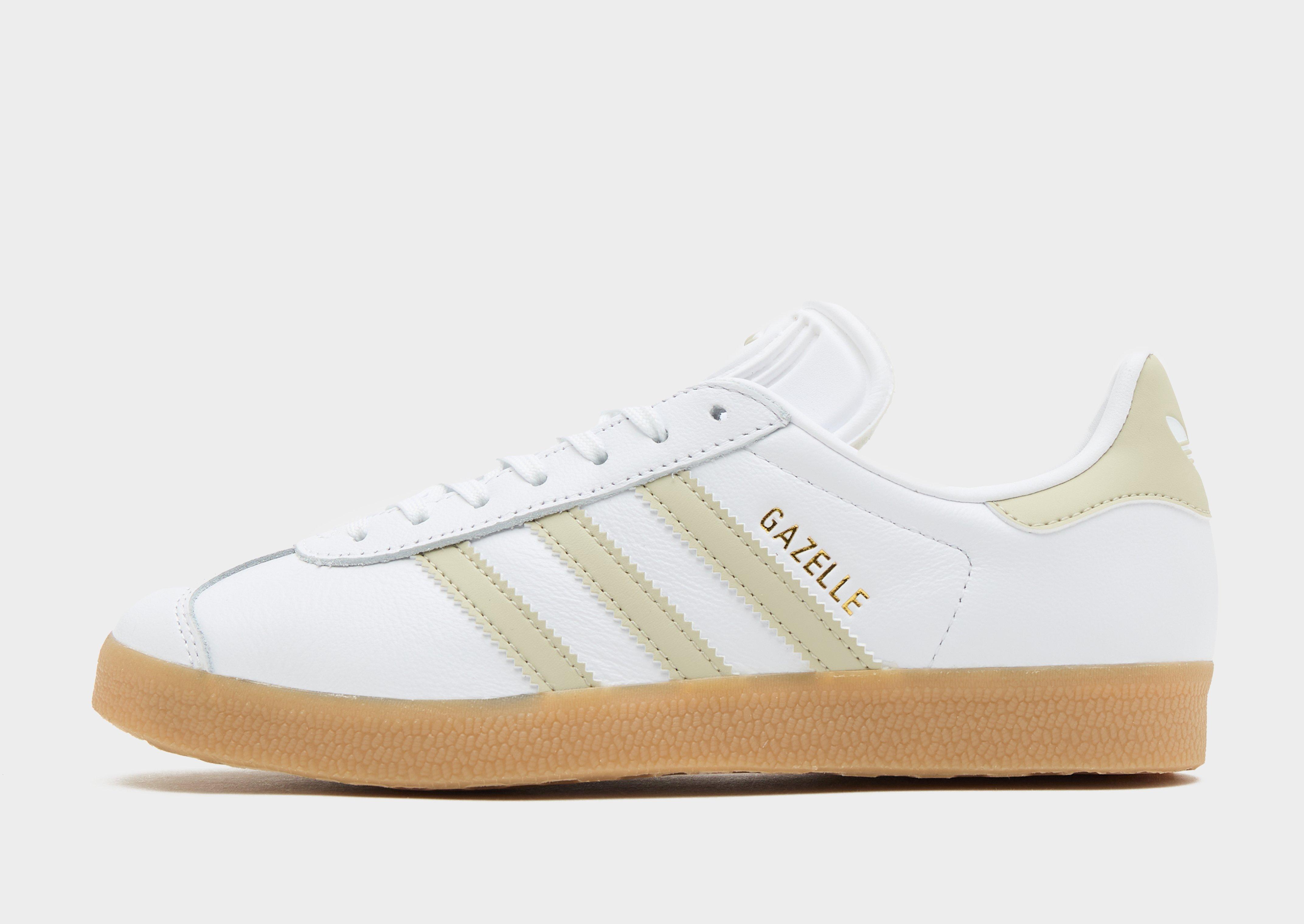 Addidas best sale gazelle white