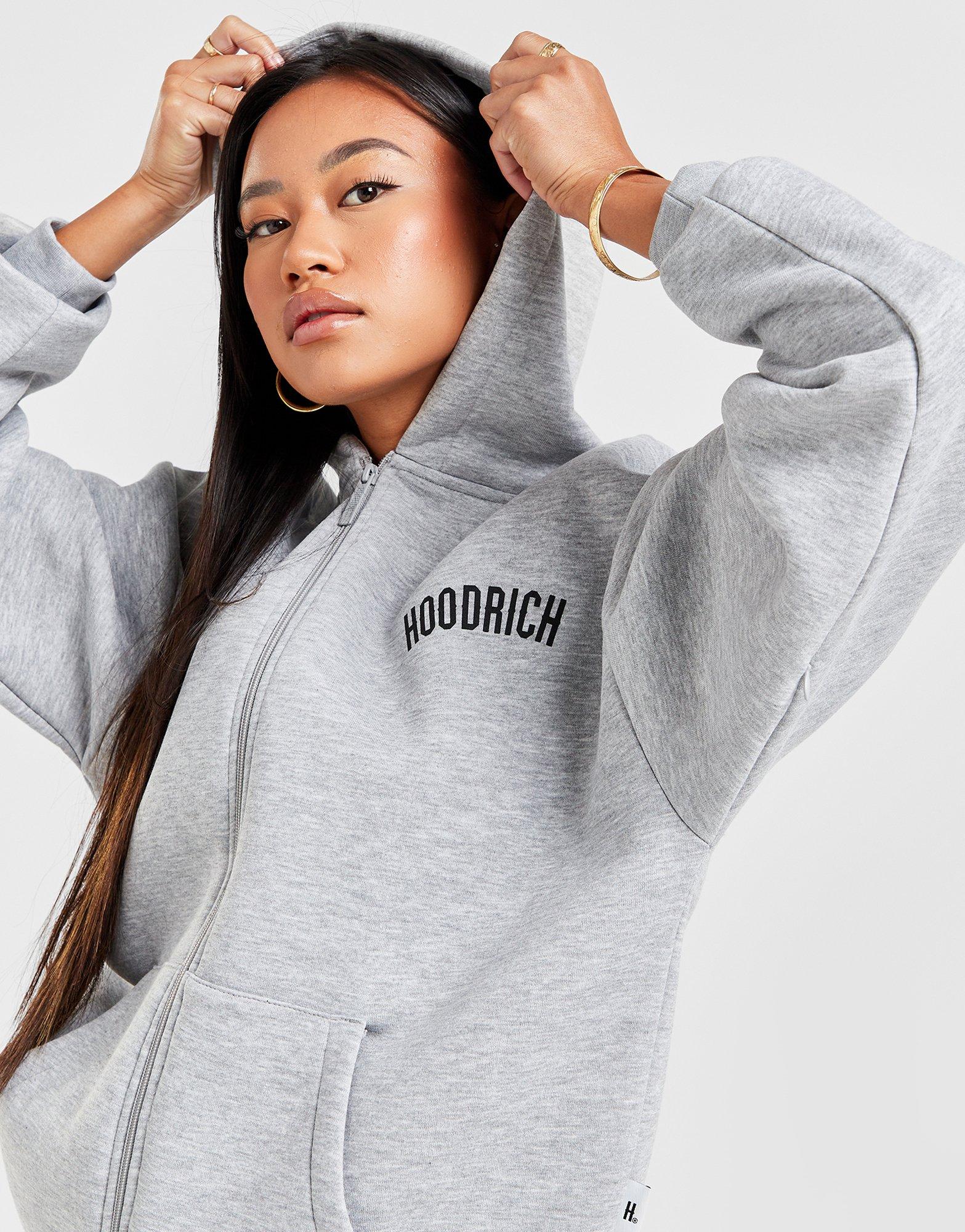 Grey Hoodrich Staple Full Zip Hoodie | JD Sports UK