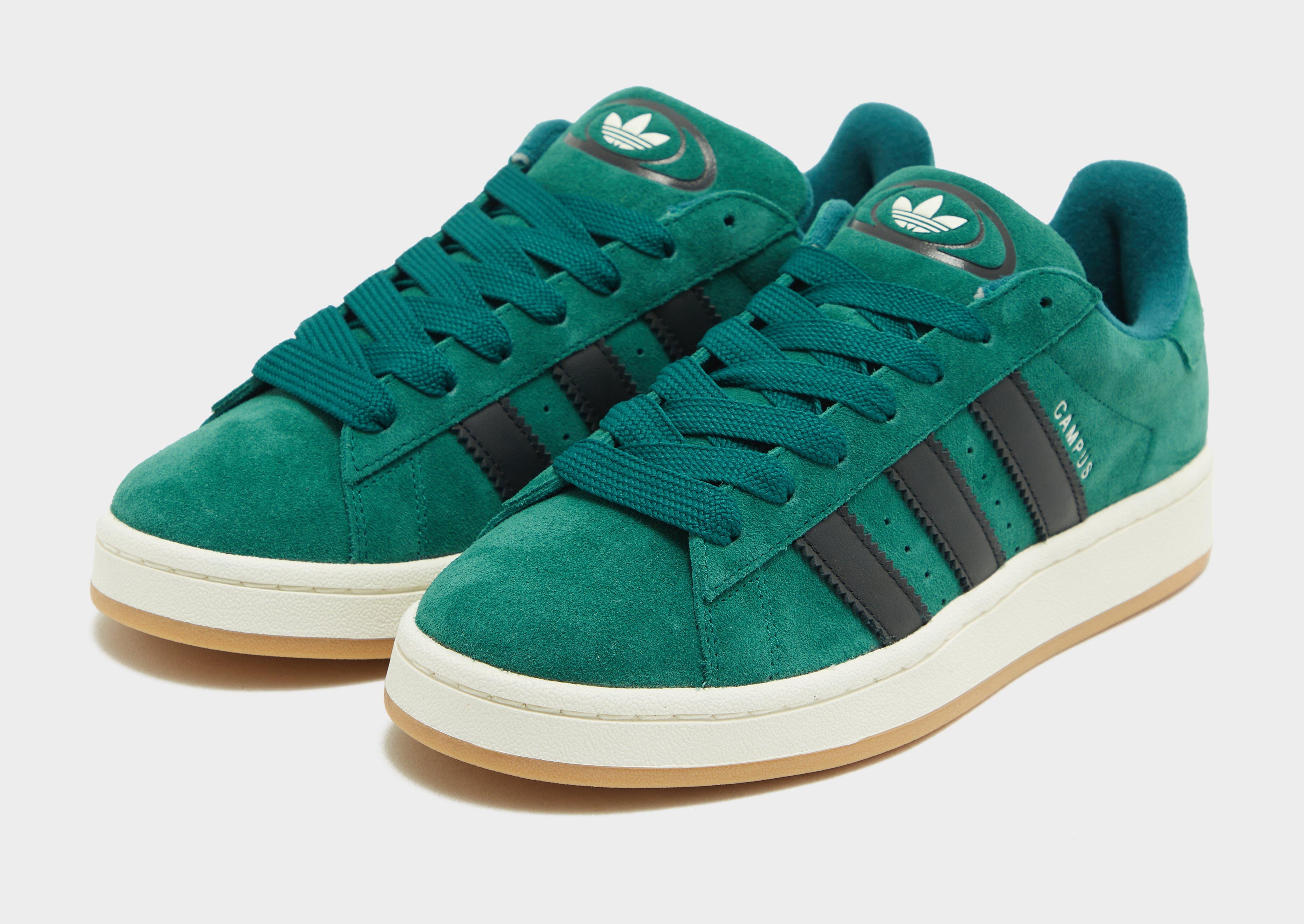 Green adidas campus on sale sneakers