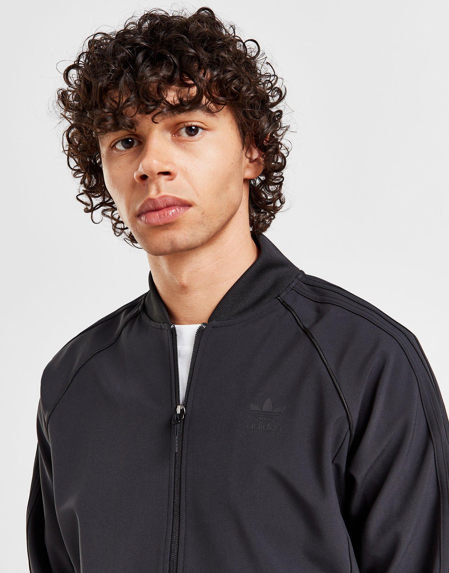 Black adidas Originals SST Bonded Track Top - JD Sports Global