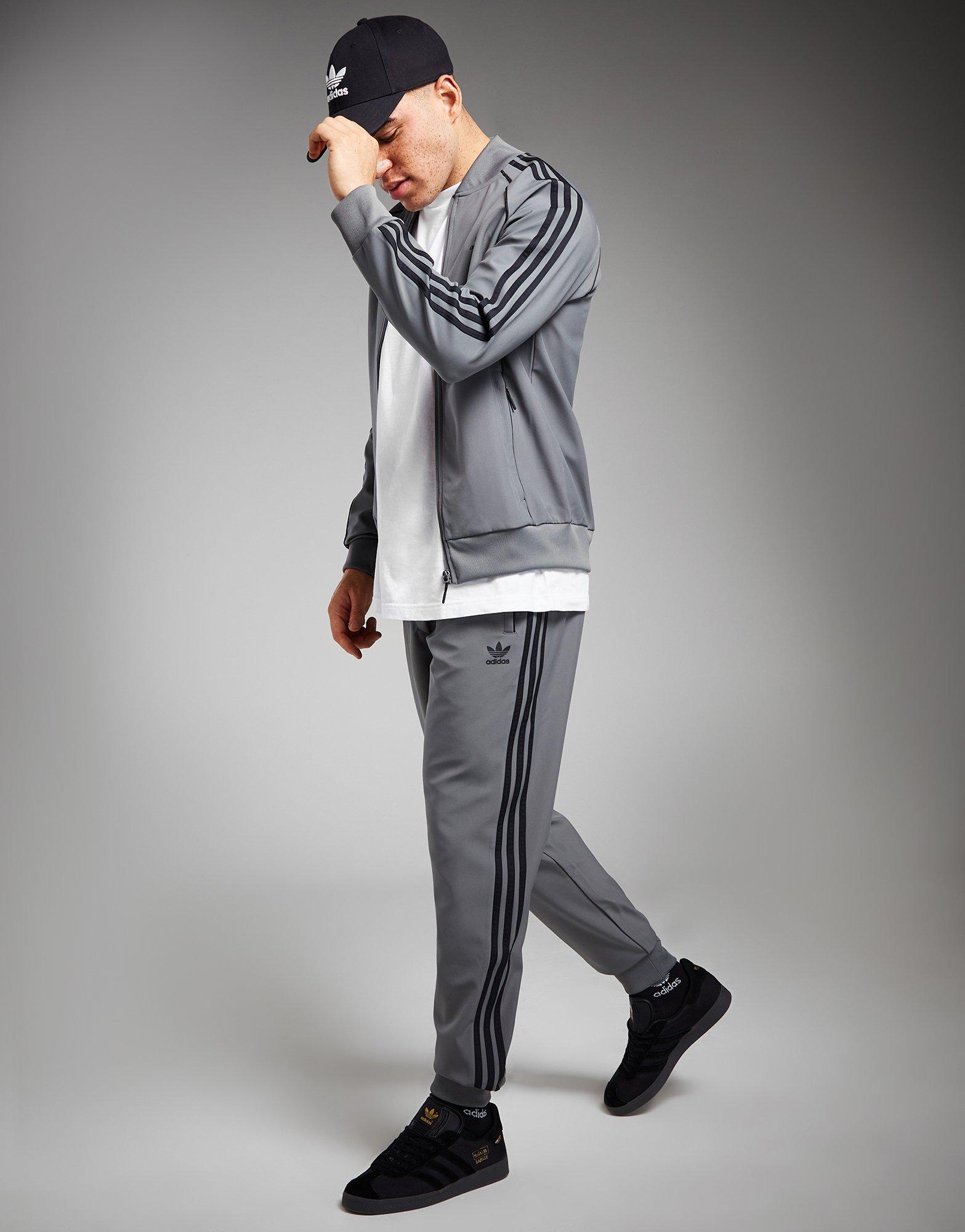 Grey adidas Originals SST Bonded Track Pants - JD Sports Global