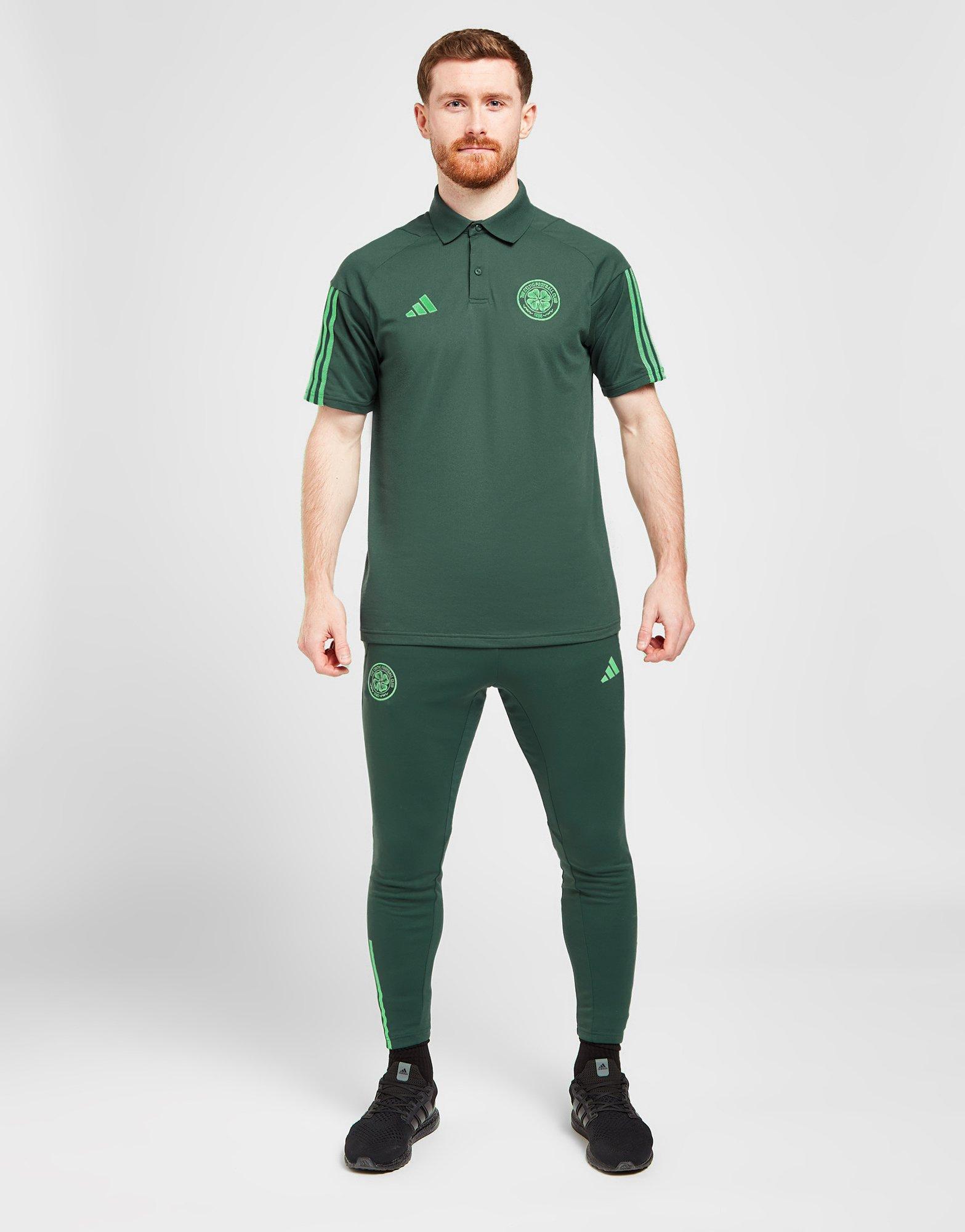 Green adidas Celtic FC Cotton Polo Shirt JD Sports UK