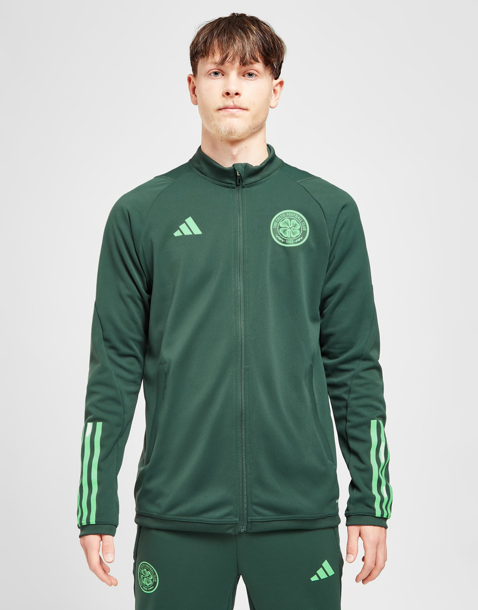 Green adidas Celtic FC Track Jacket - JD Sports