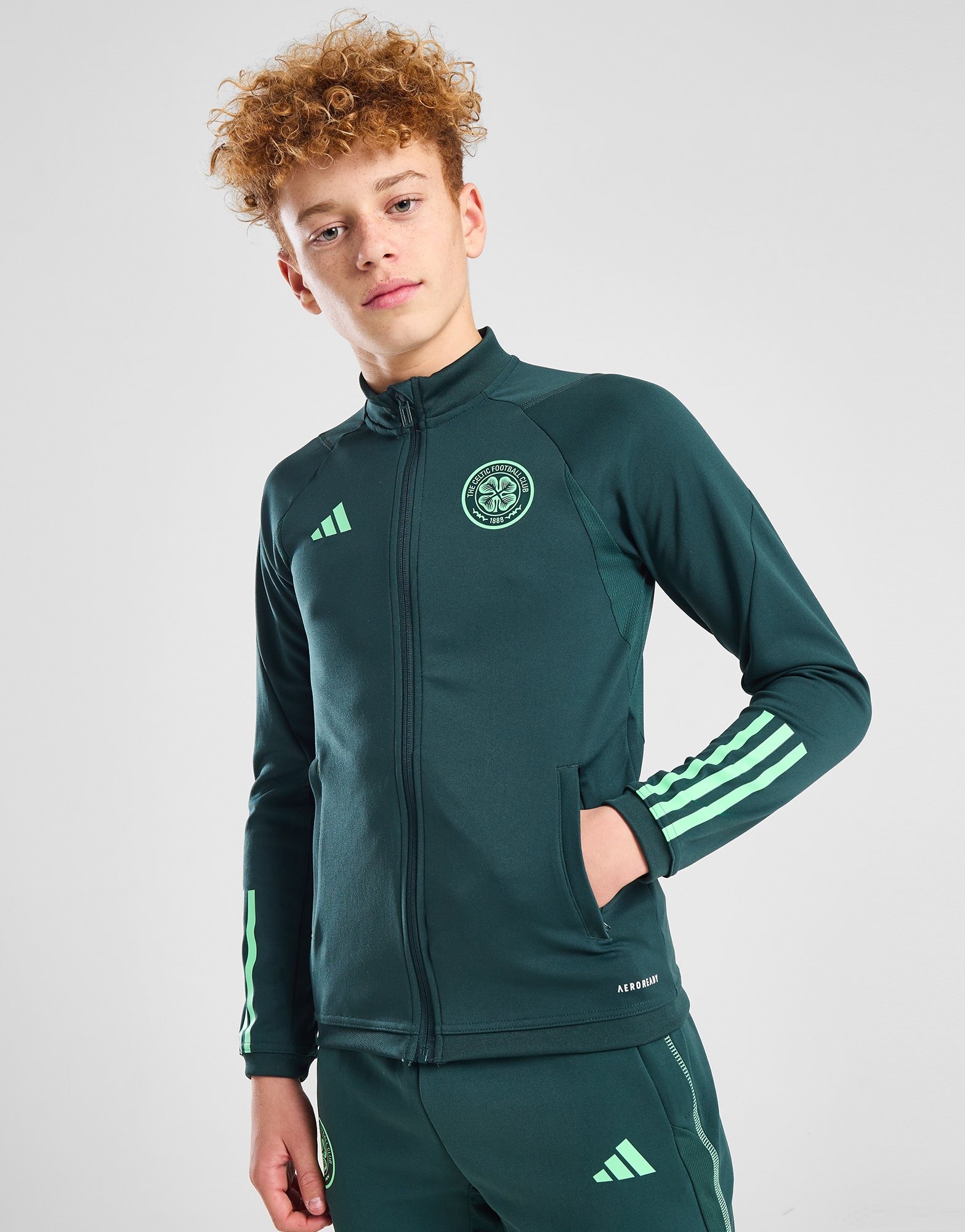 Green adidas Celtic Track Jacket Junior JD Sports NZ