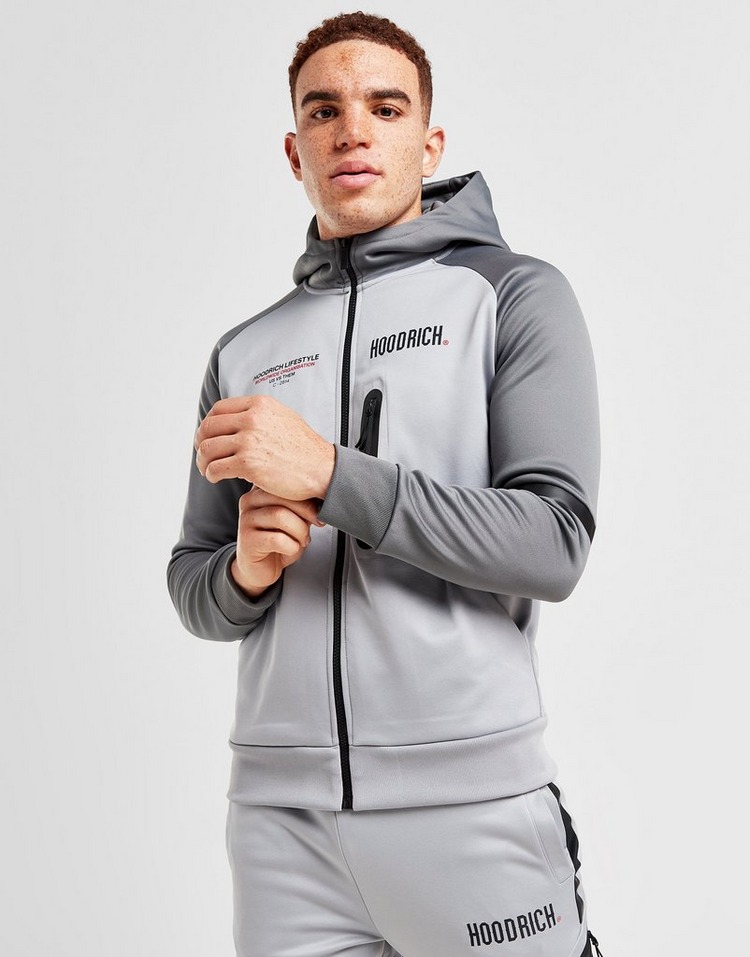 Grey Hoodrich Cycle Full Zip Hoodie | JD Sports UK