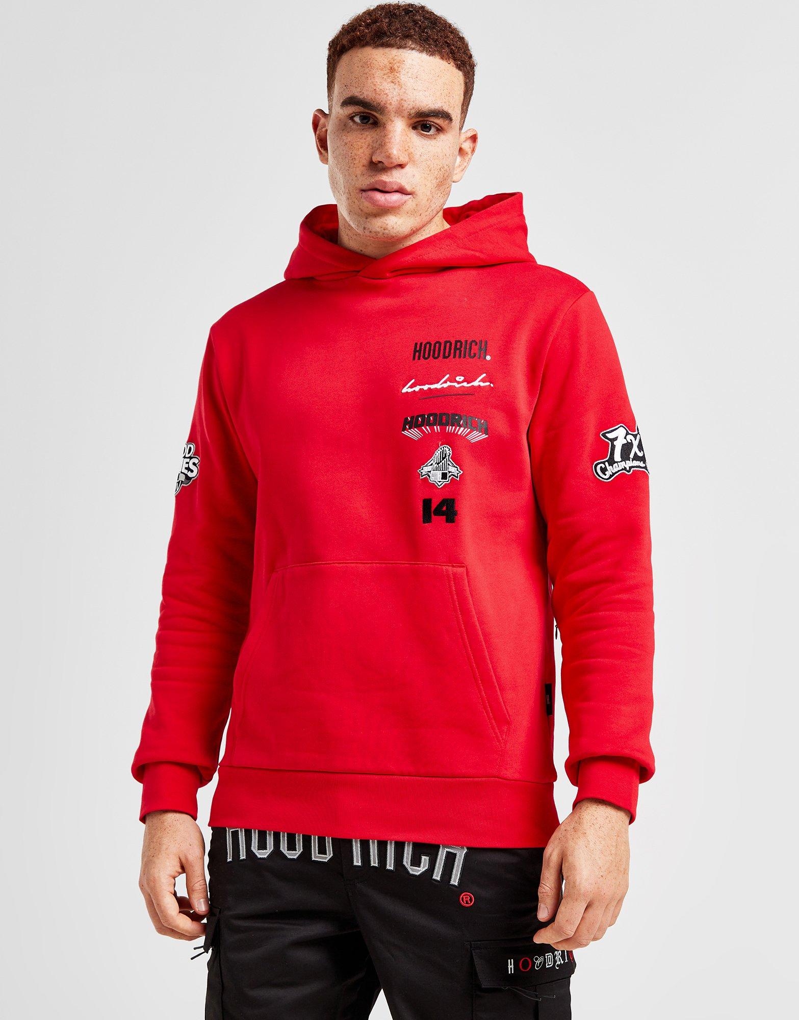 Lifeguard-Guard Hooded Sweatshirt With Logo - Red AQCT100-280-SWRD