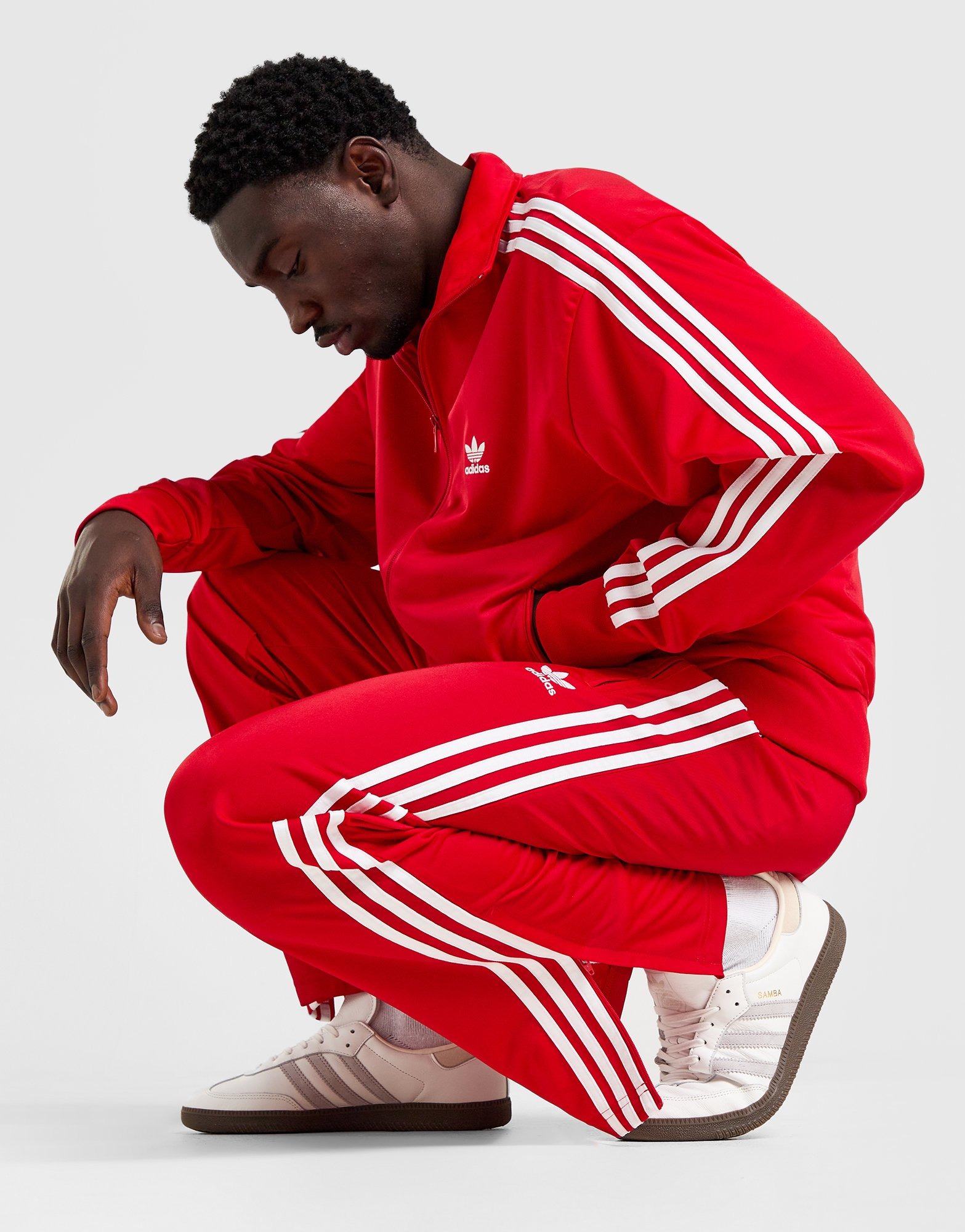 Black red adidas pants hotsell