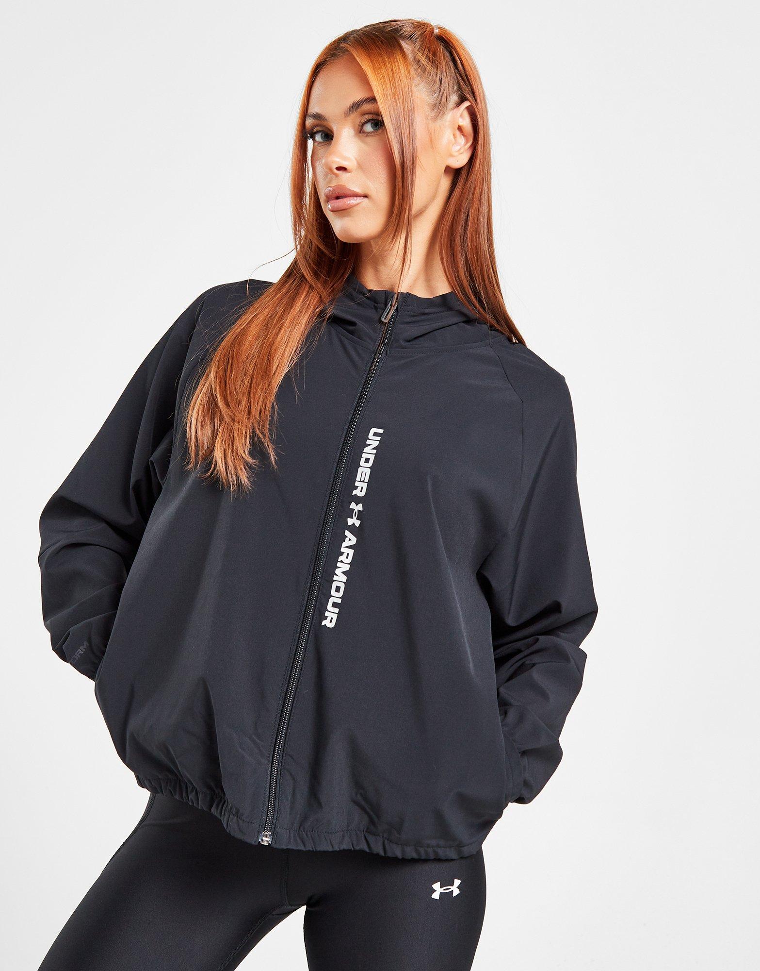 Black Under Armour Woven Full Zip Jacket - JD Sports Global