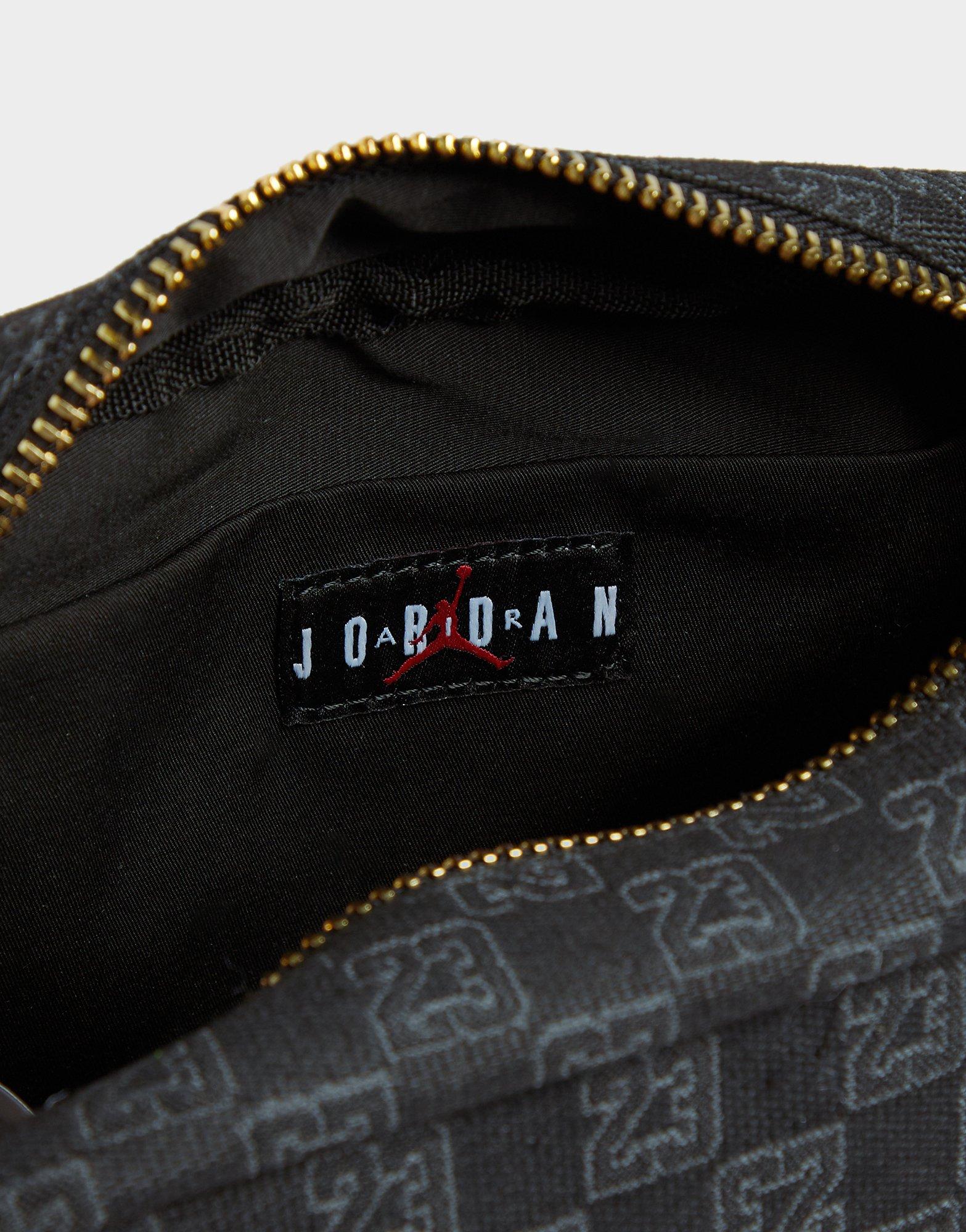Black Jordan Monogram Crossbody Bag - JD Sports Global