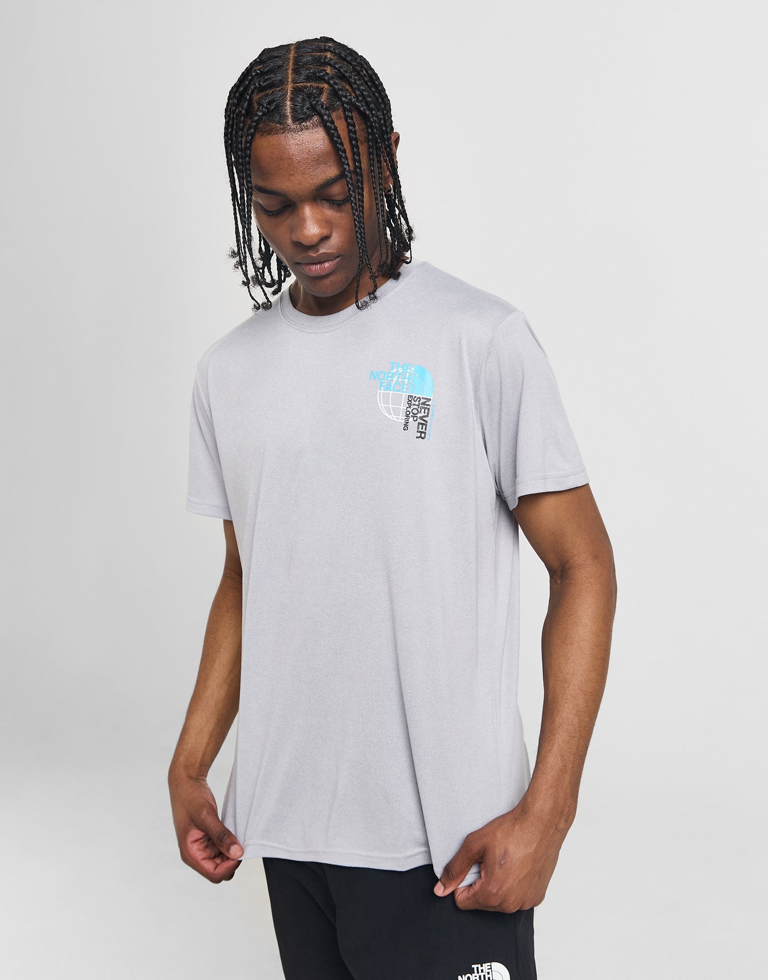 Grey The North Face Performance Graphic T-Shirt | JD Sports UK