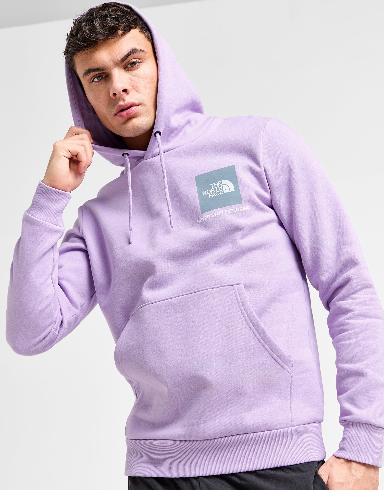 Purple The North Face Fine Box Hoodie | JD Sports UK