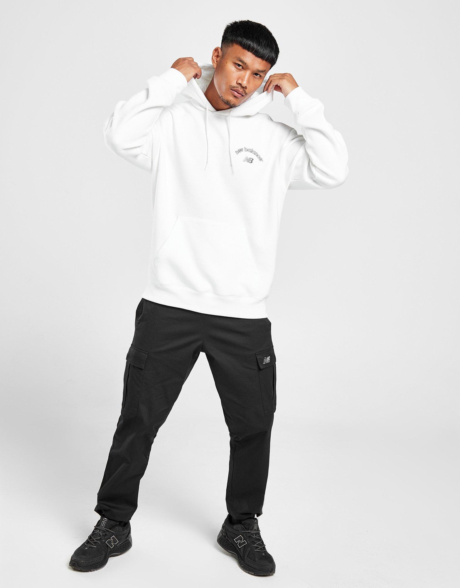 White New Balance Back Logo Hoodie - JD Sports Global