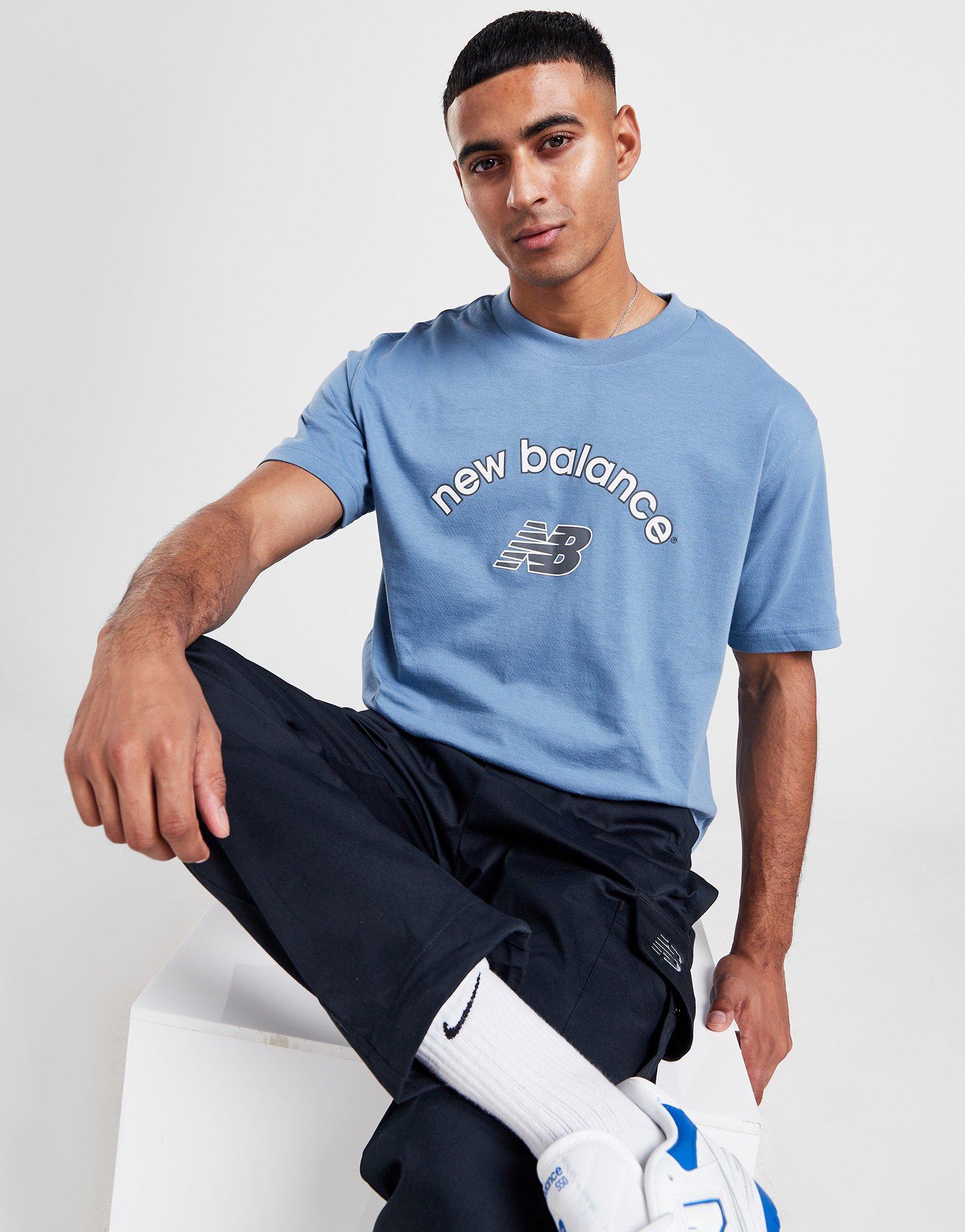 Blue New Balance Arch Logo T-Shirt