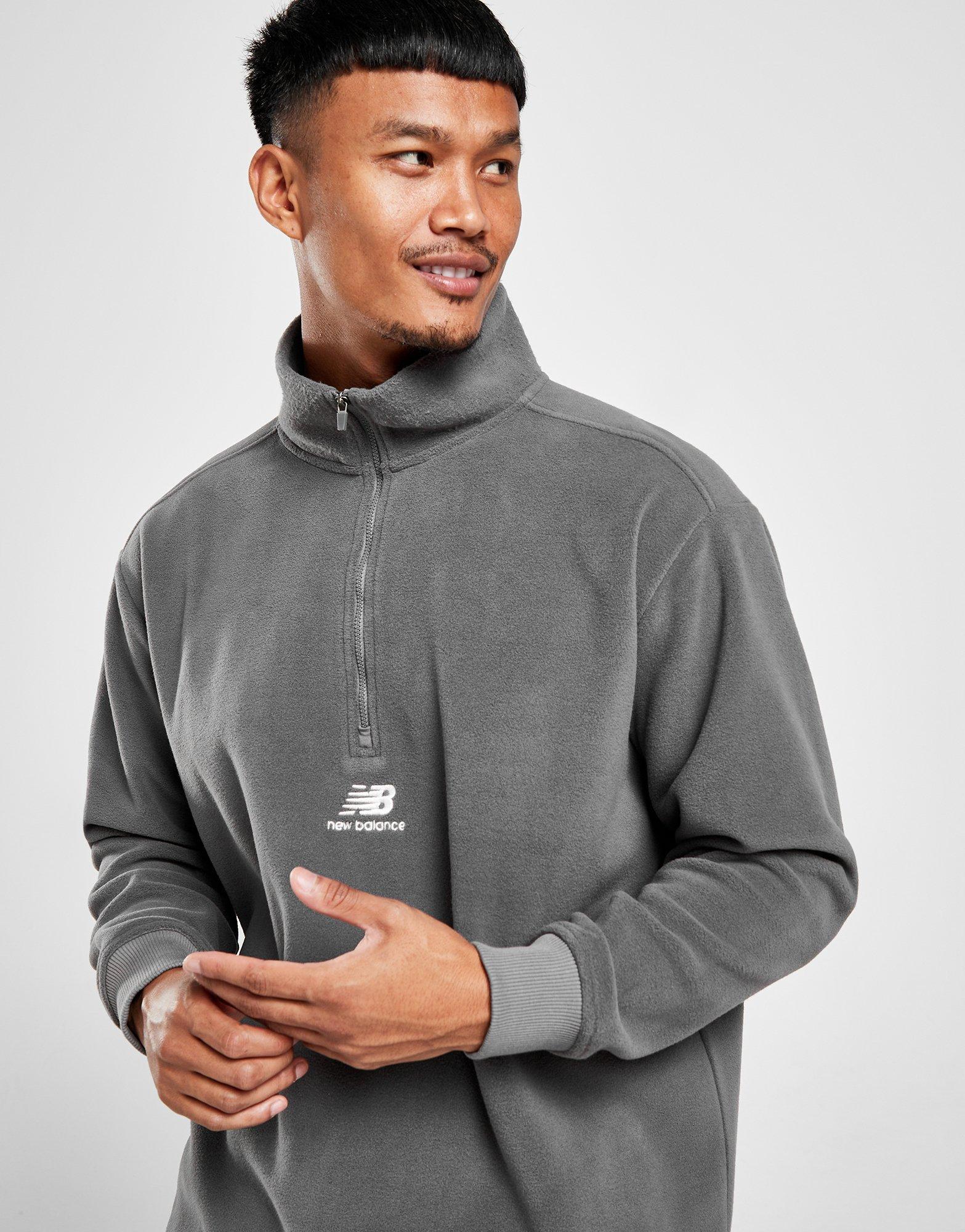 Grey New Balance Polar 1 4 Zip Fleece JD Sports Global