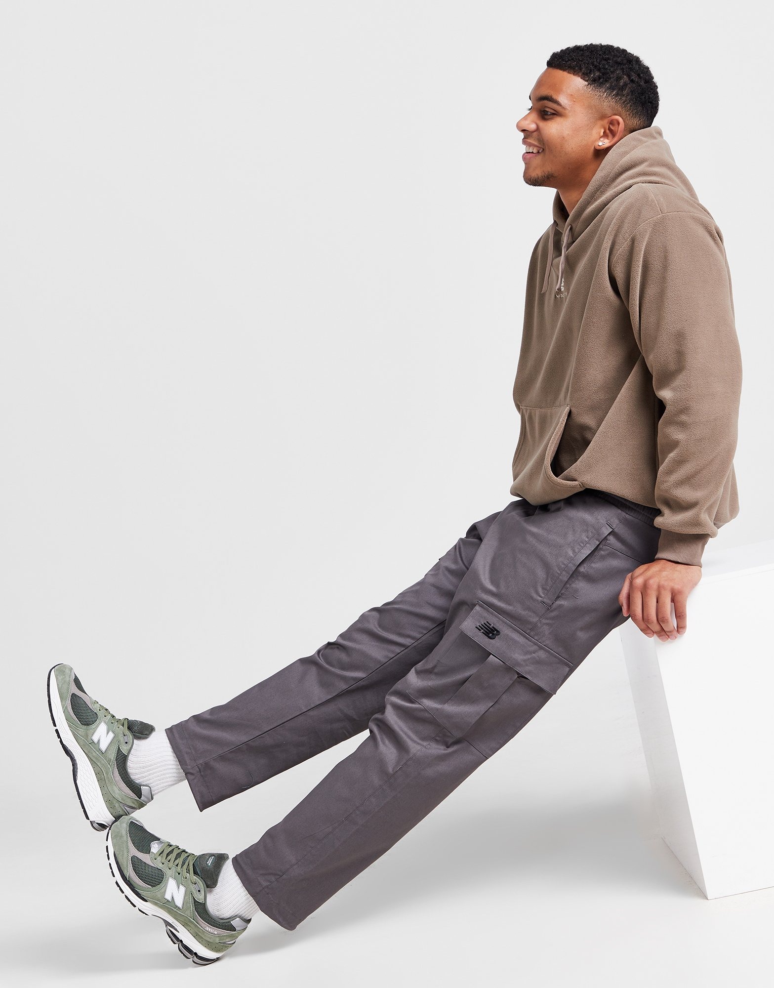 Grey New Balance Woven Cargo Pants JD Sports NZ