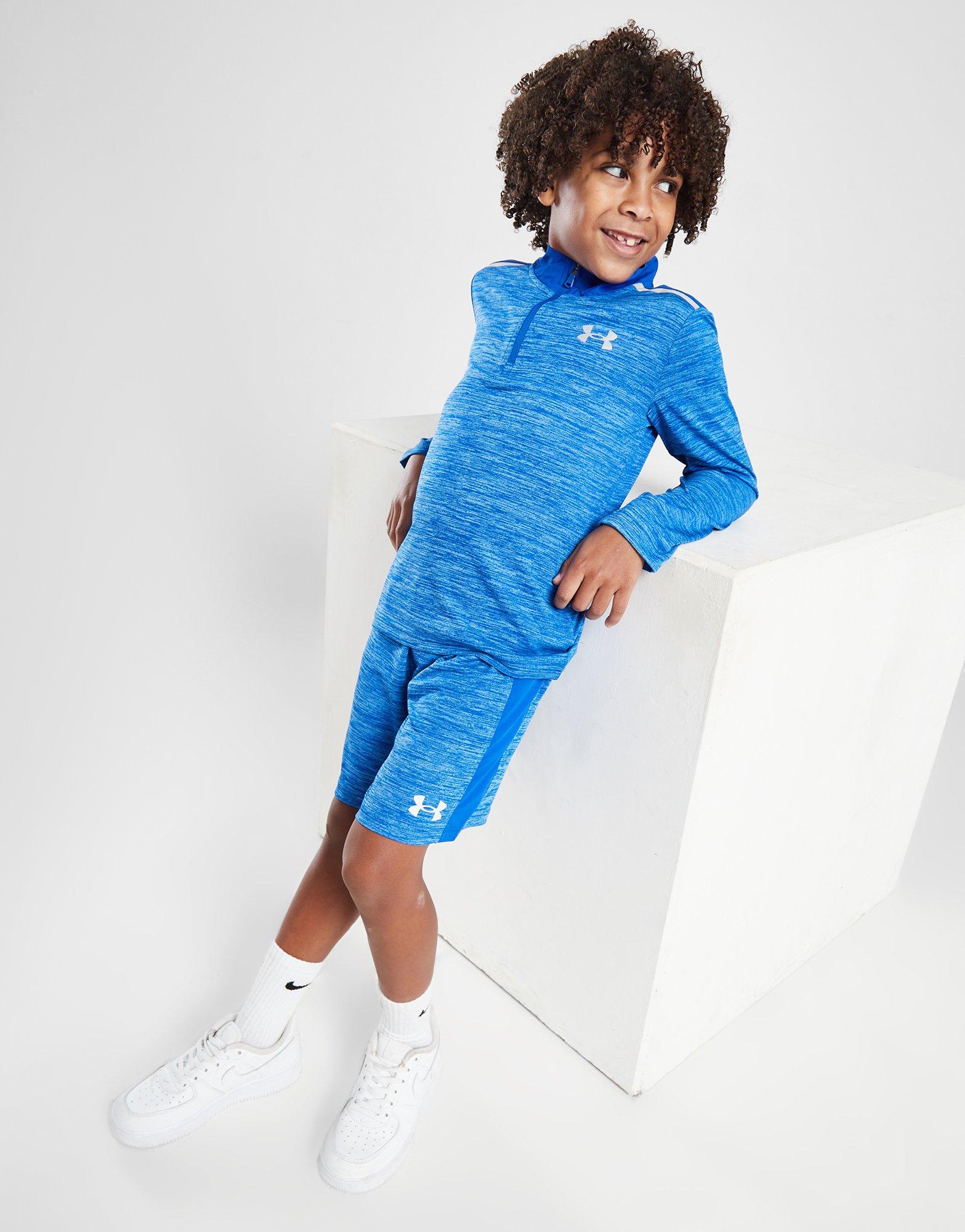 Under Armour Woven Panel 1/4 Zip/Shorts Set Children