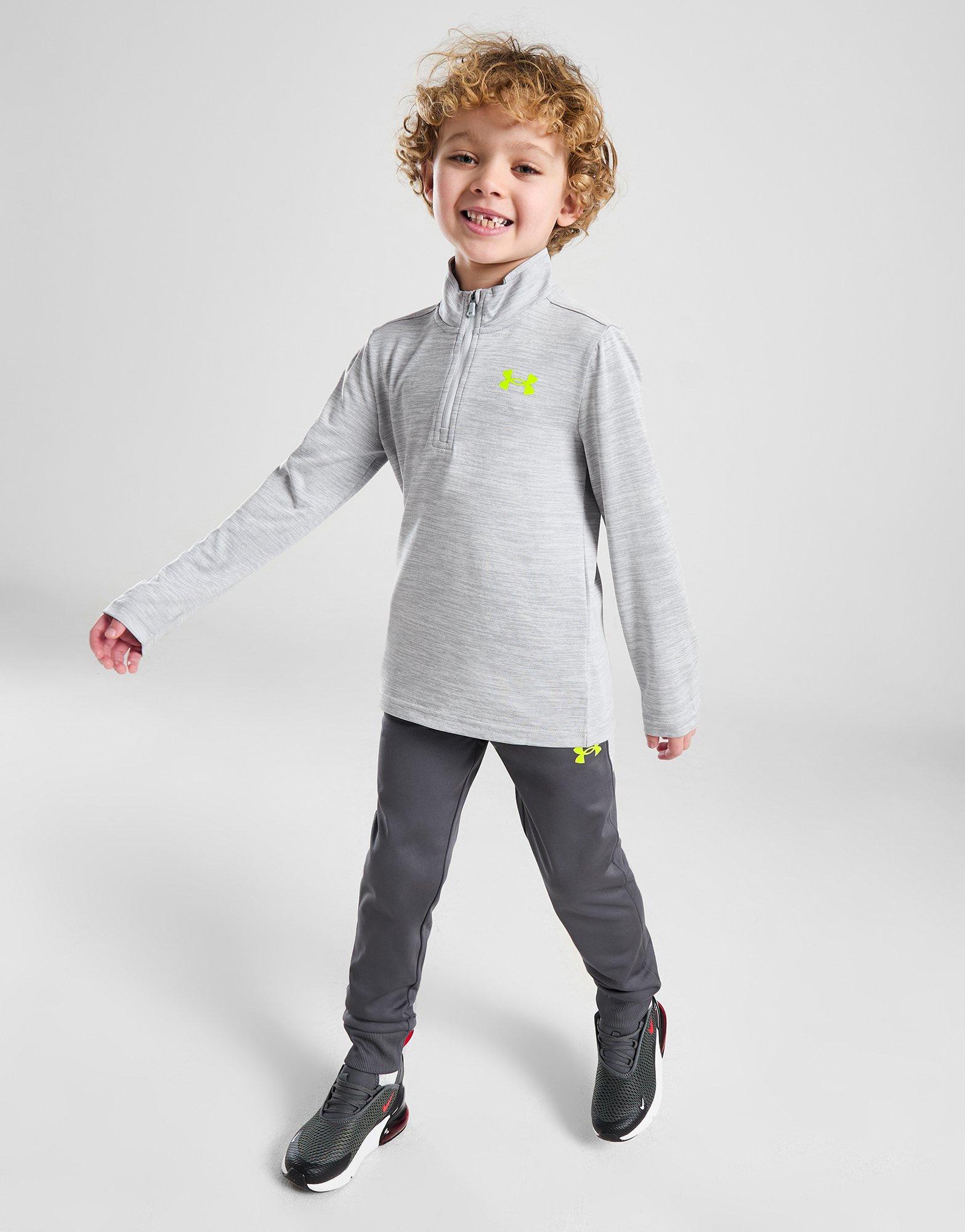Grey Under Armour Twist 1/4 Zip Tracksuit Children JD Sports UK