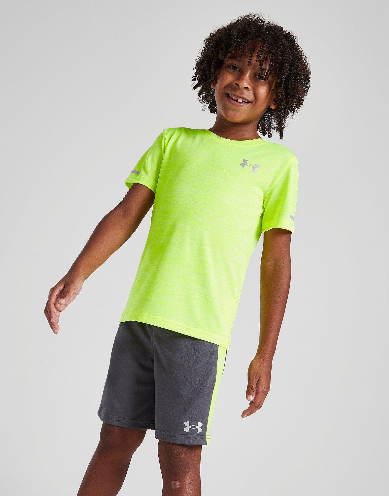 Boys green sale under armour shirt