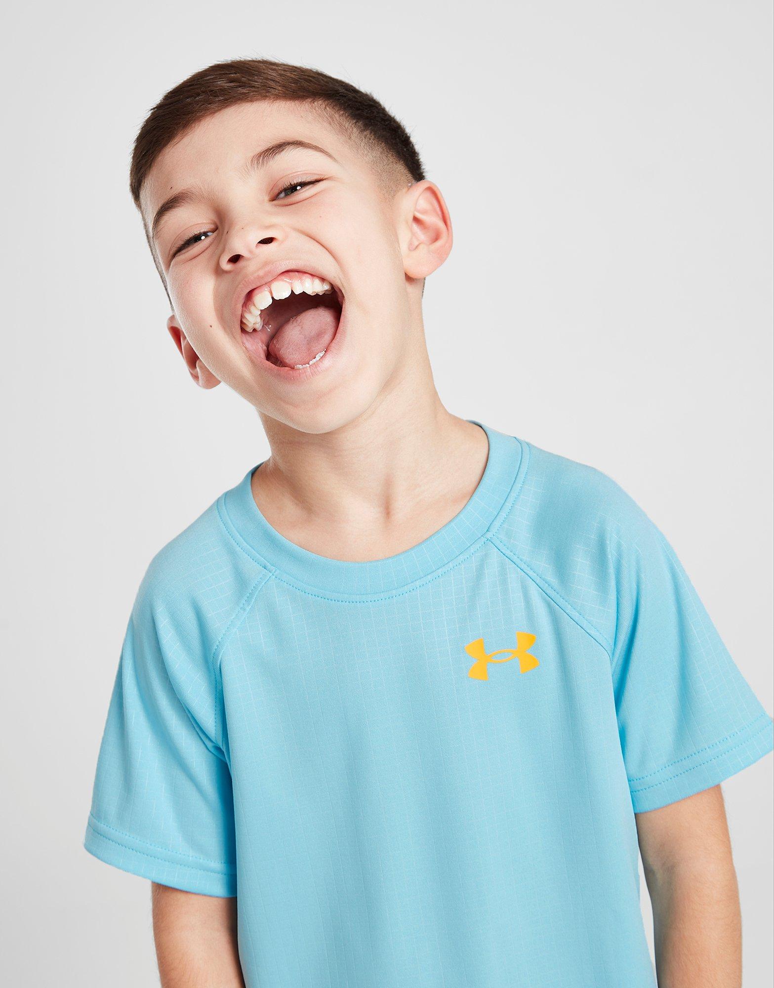 Under Armour Emboss Grid T-Shirt/Shorts Set Children