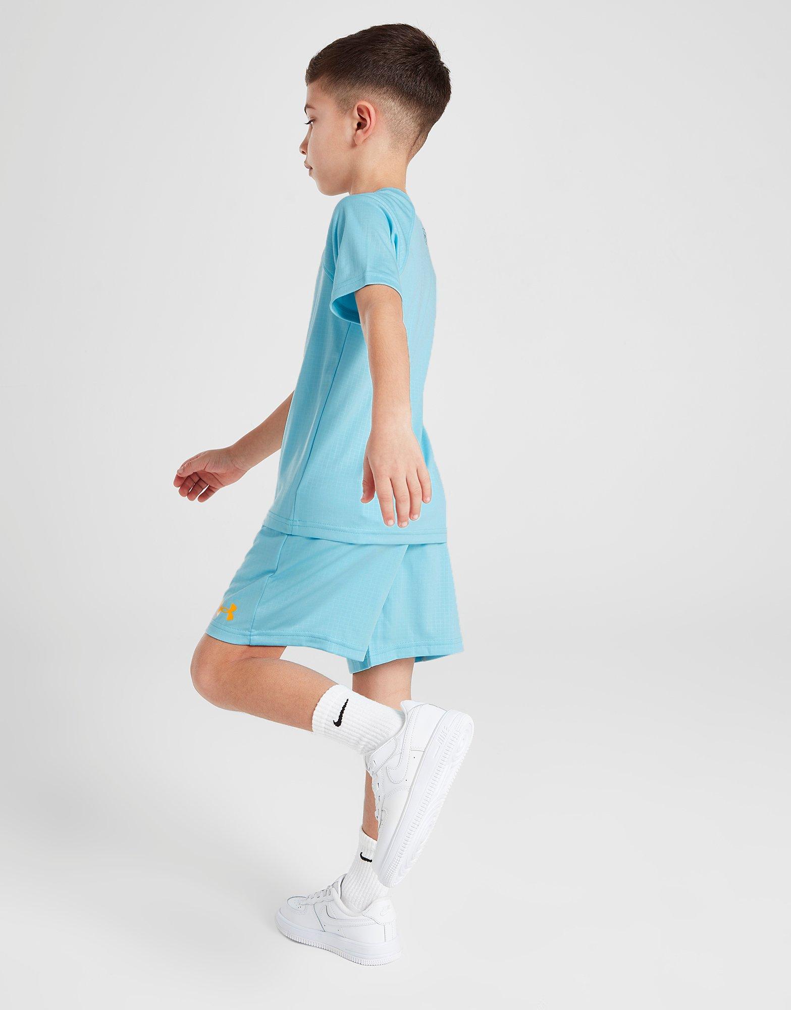 Under Armour Emboss Grid T-Shirt/Shorts Set Children