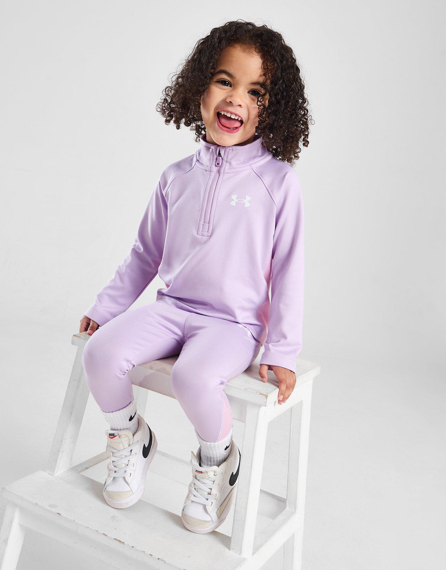 Purple Under Armour Girls' 1/4 Zip/Leggings Tracksuit Infant - JD Sports  Global