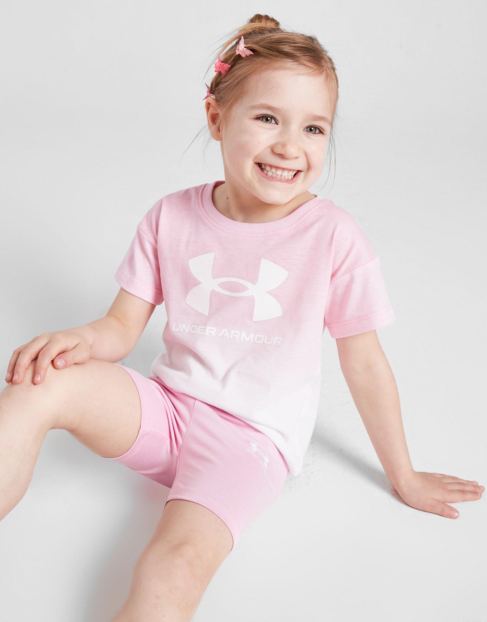 Pink Under Armour Girls' Fade TShirt/Shorts Set Infant JD Sports