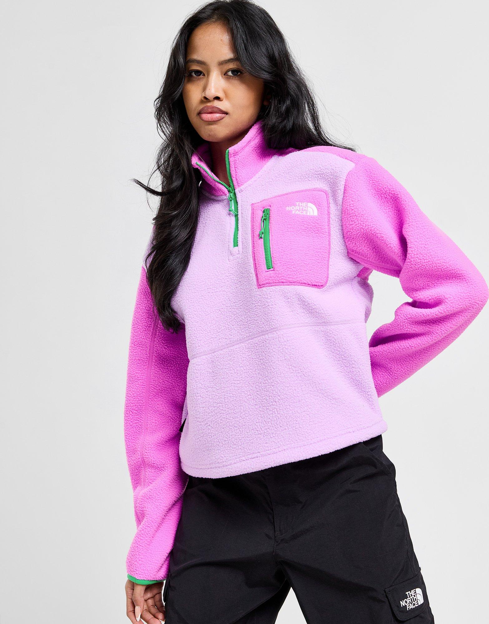 Pink The North Face Yumori 1/4 Zip Fleece Top - JD Sports Ireland