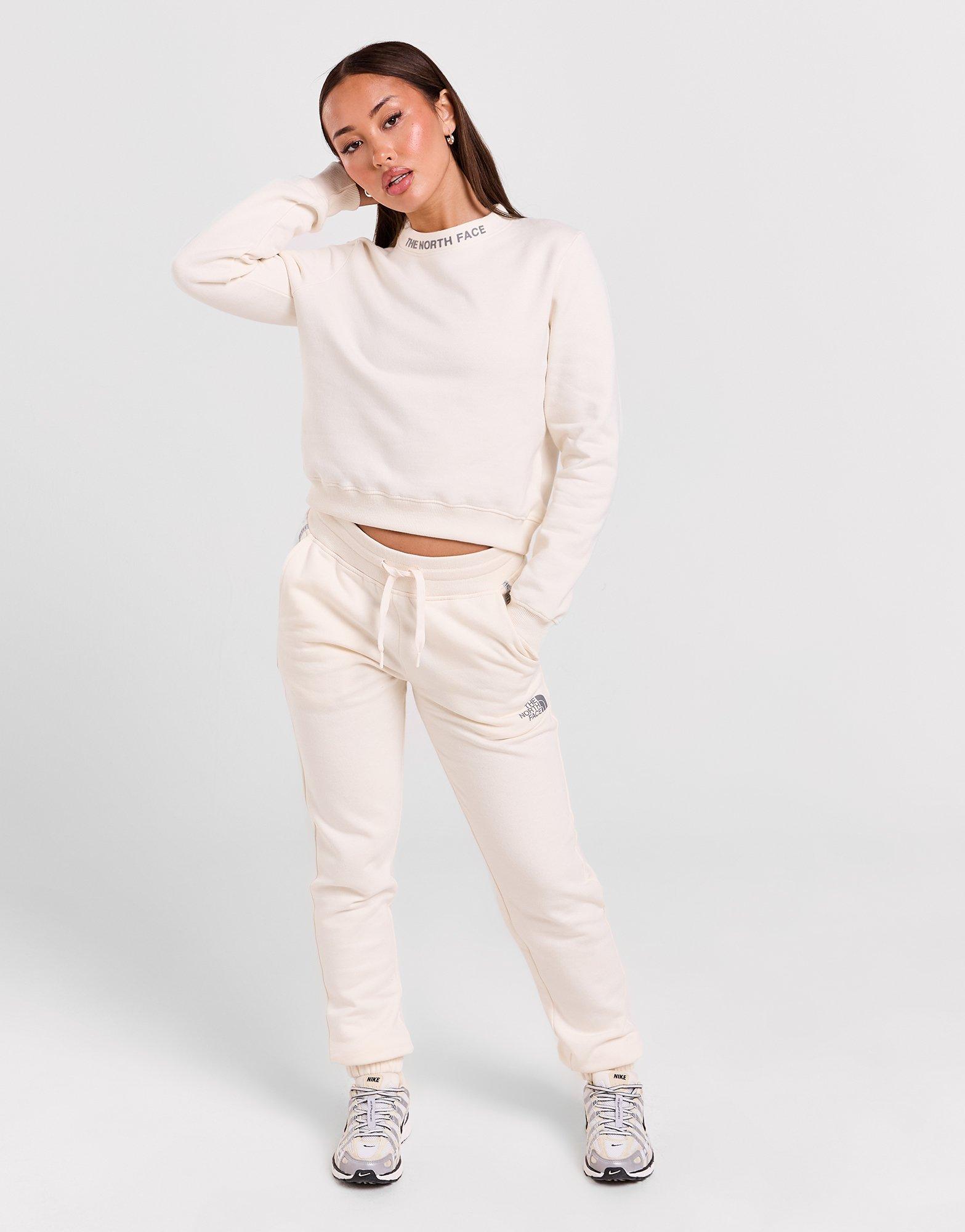 North face cheap white tracksuit