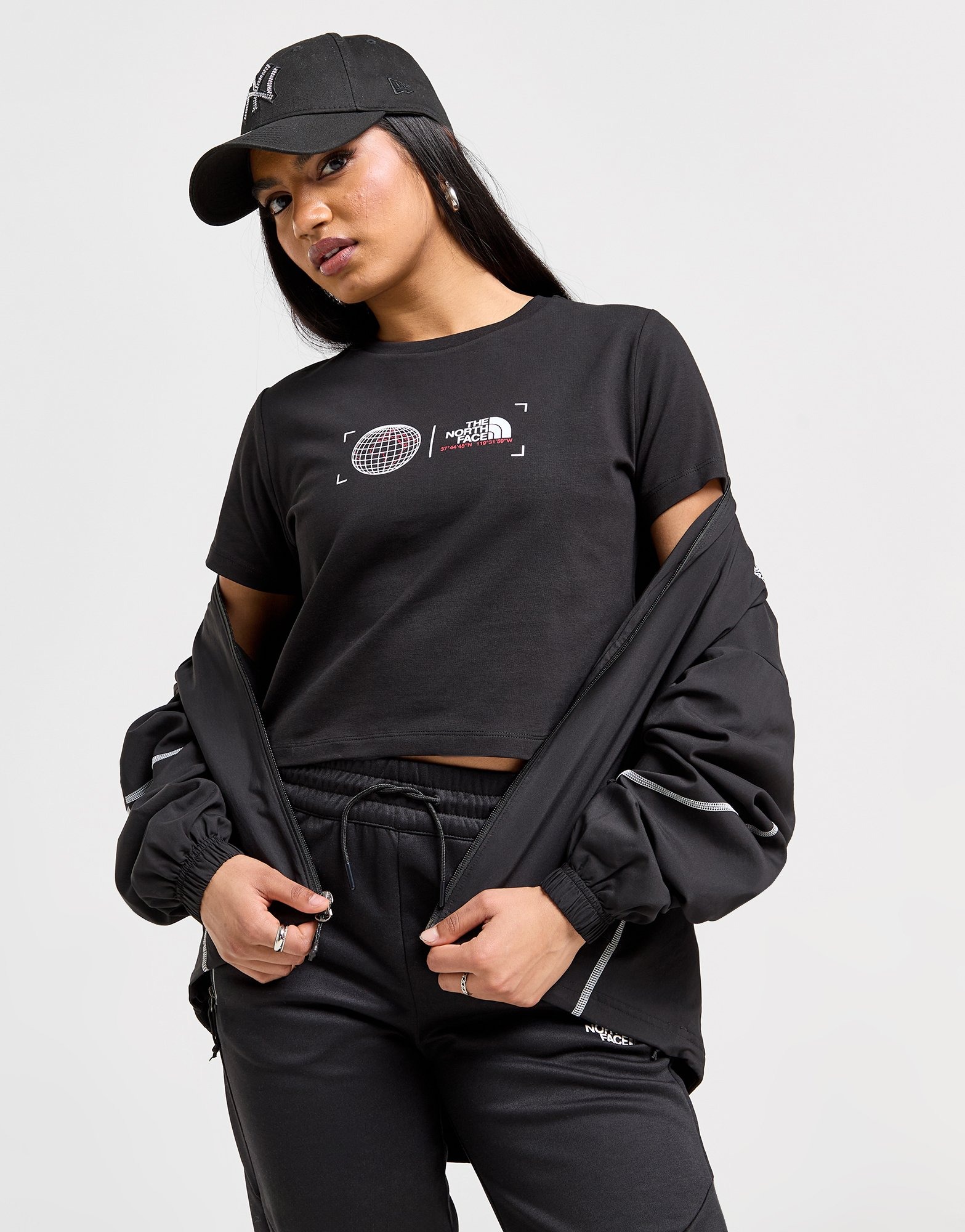 Black The North Face Globe Slim T-Shirt | JD Sports UK