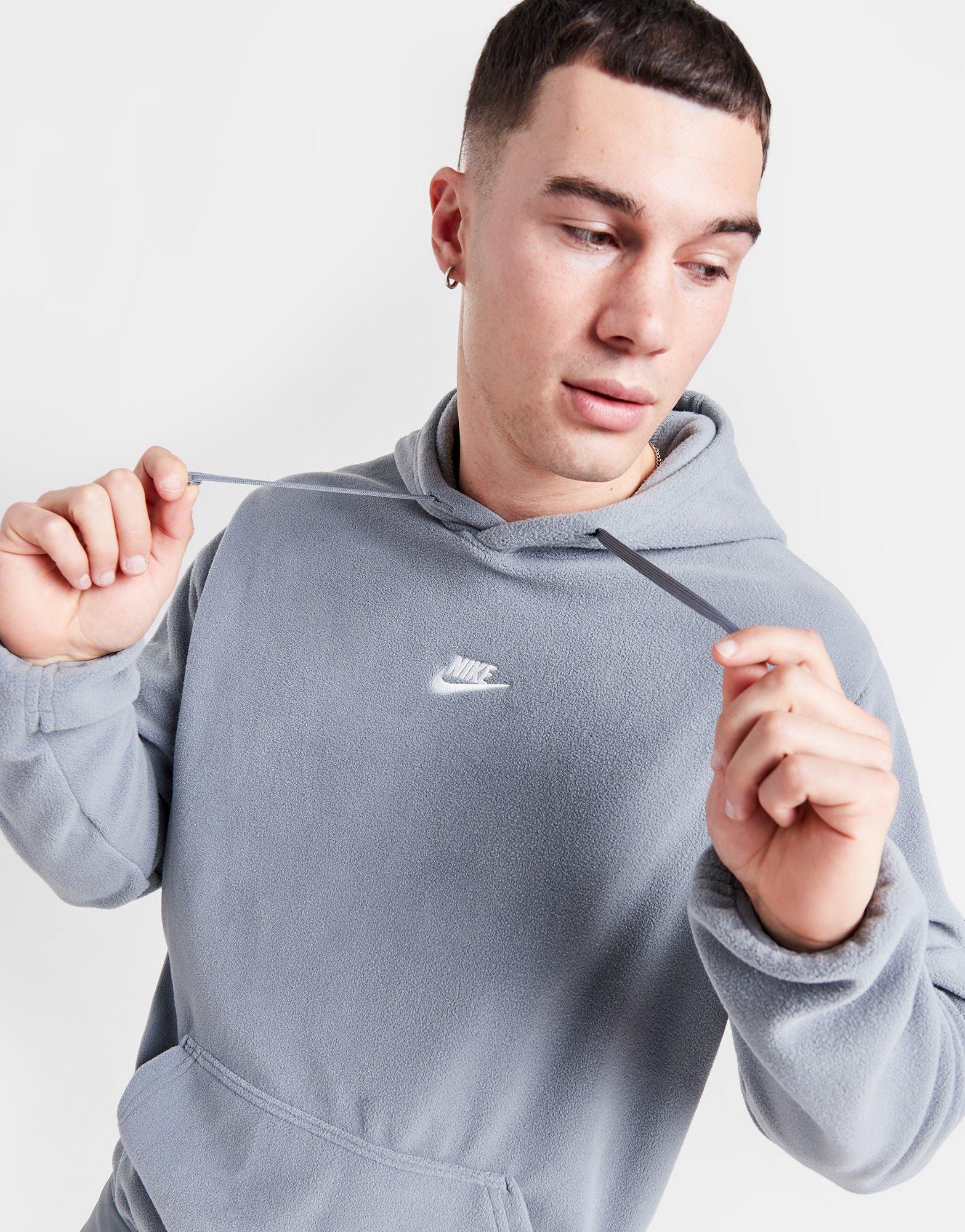 Grey Nike Polar Fleece Hoodie - JD Sports Global