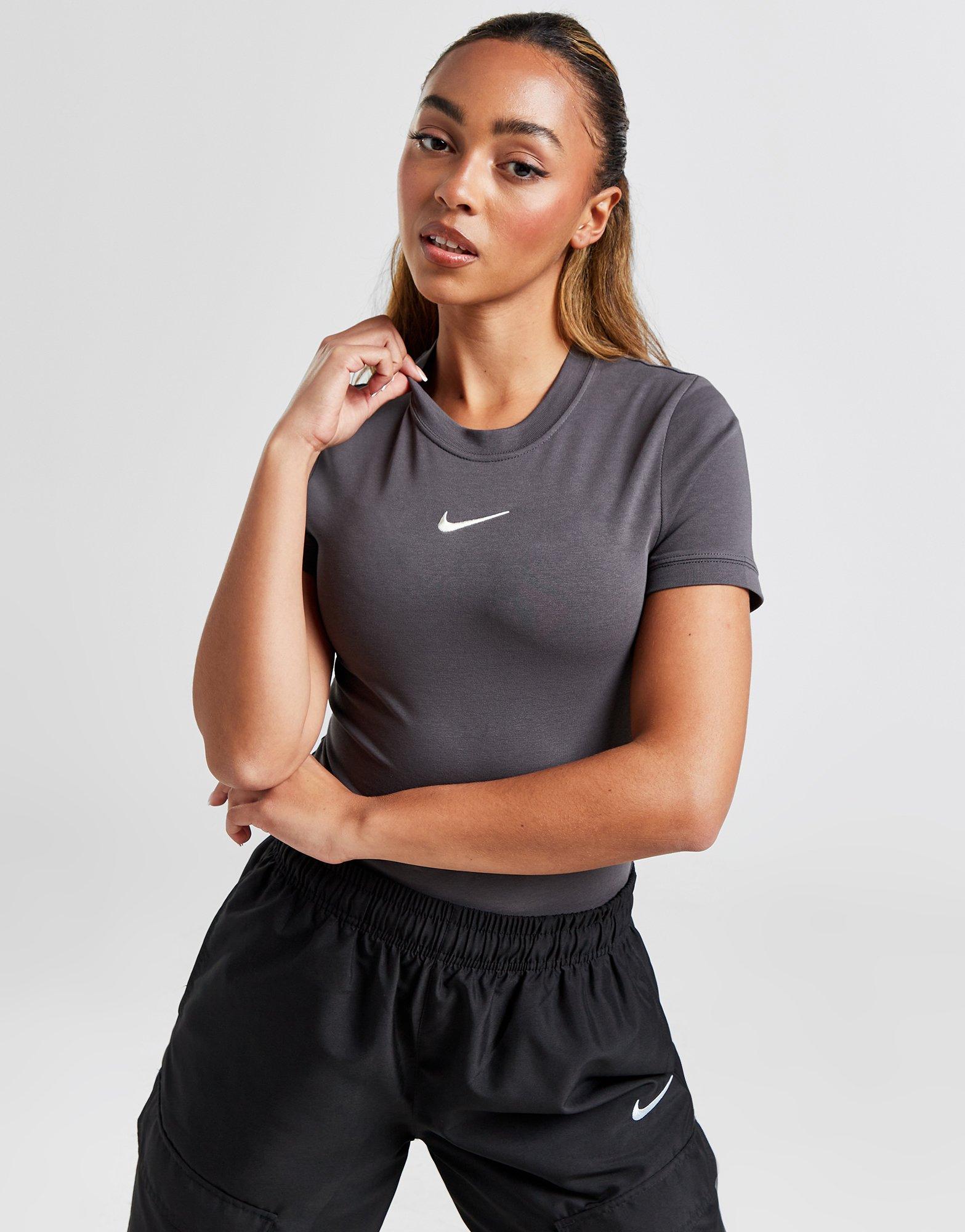 Grey Nike Trend Short Sleeve Bodysuit | JD Sports UK