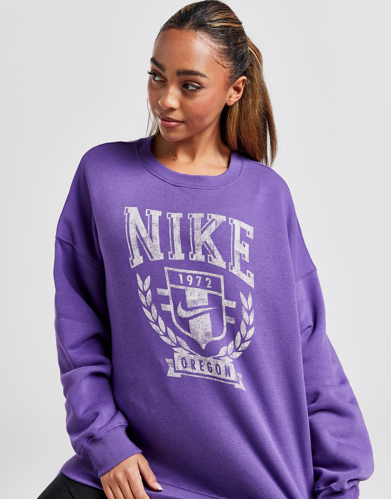 Purple crew neck on sale sweatshirt