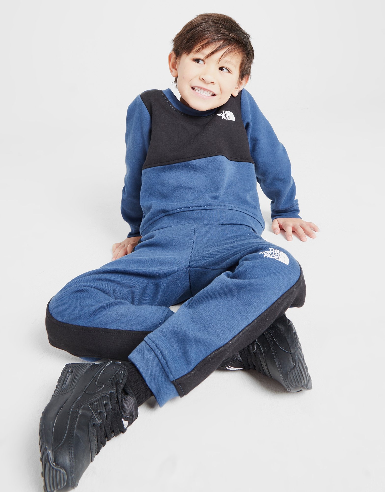 Blue The North Face Tech Crew Tracksuit Children | JD Sports UK