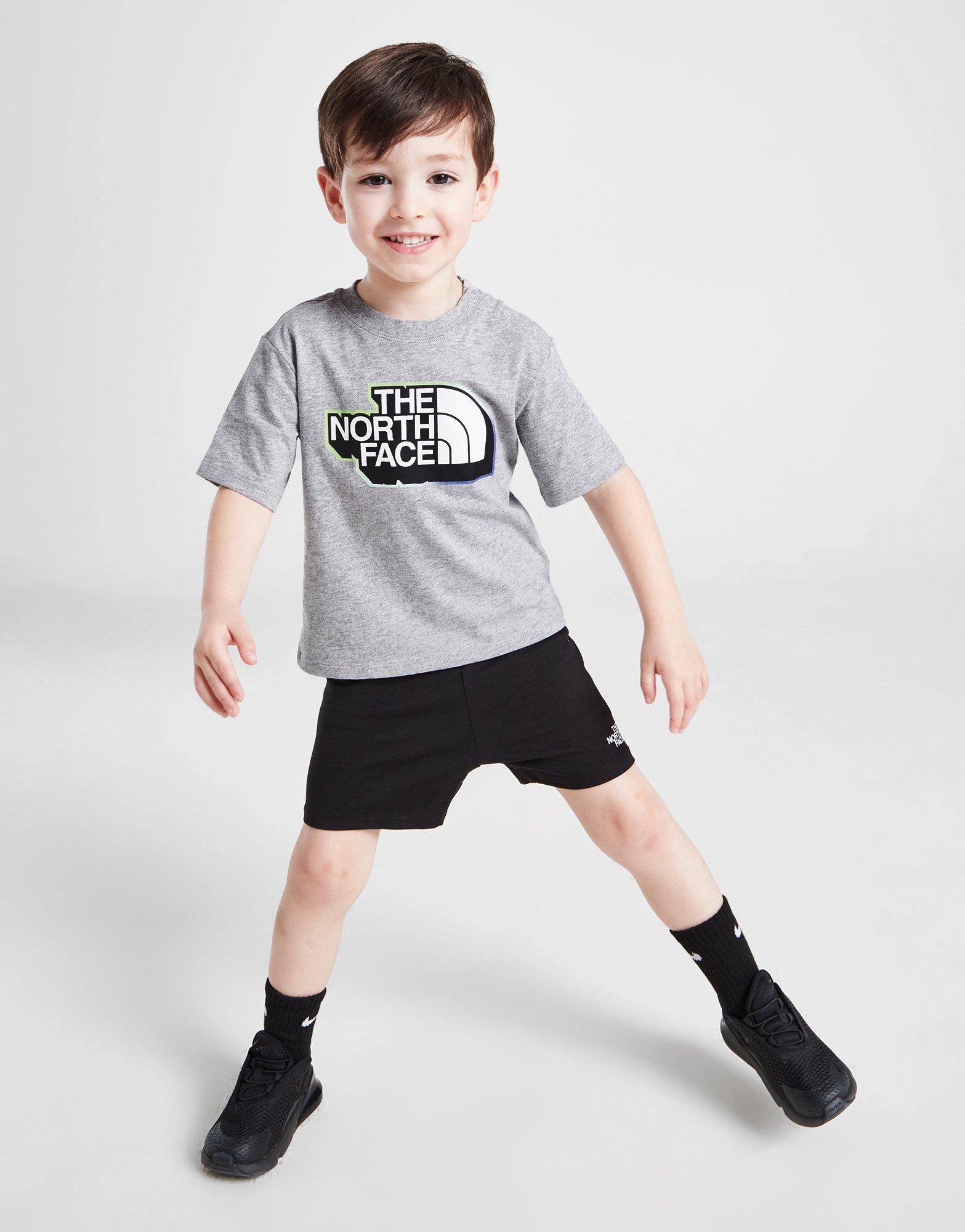 Grey The North Face T-Shirt/Shorts Set Infant | JD Sports UK