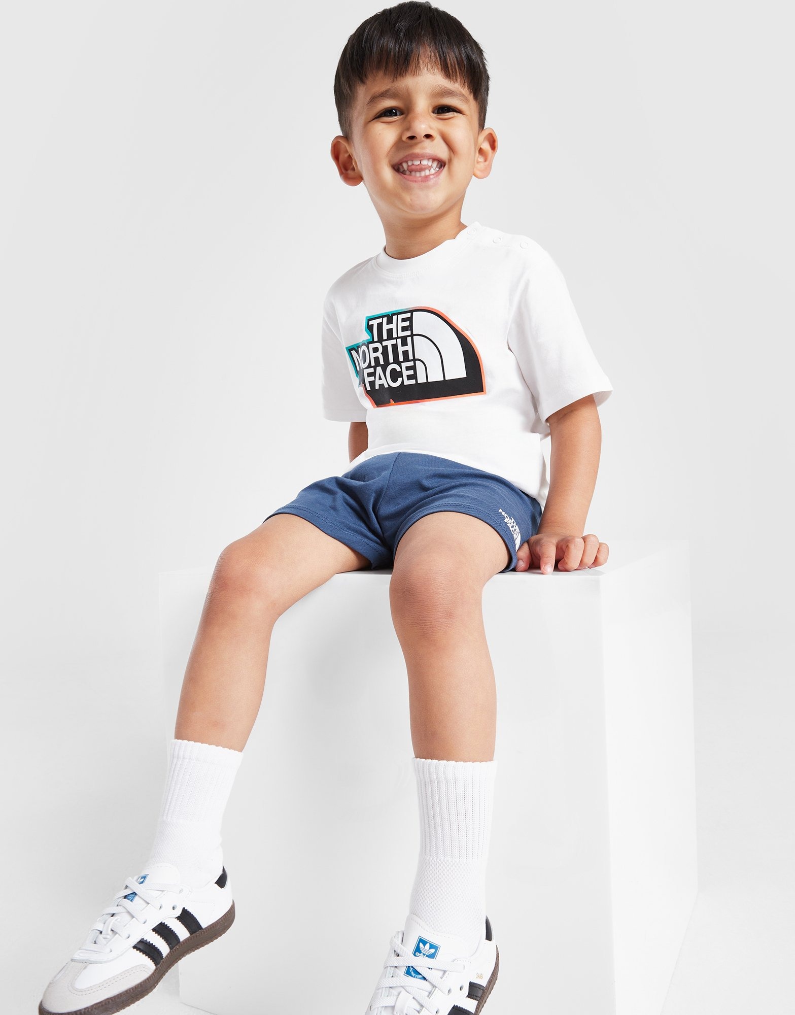 White The North Face T-Shirt/Shorts Set Infant | JD Sports UK