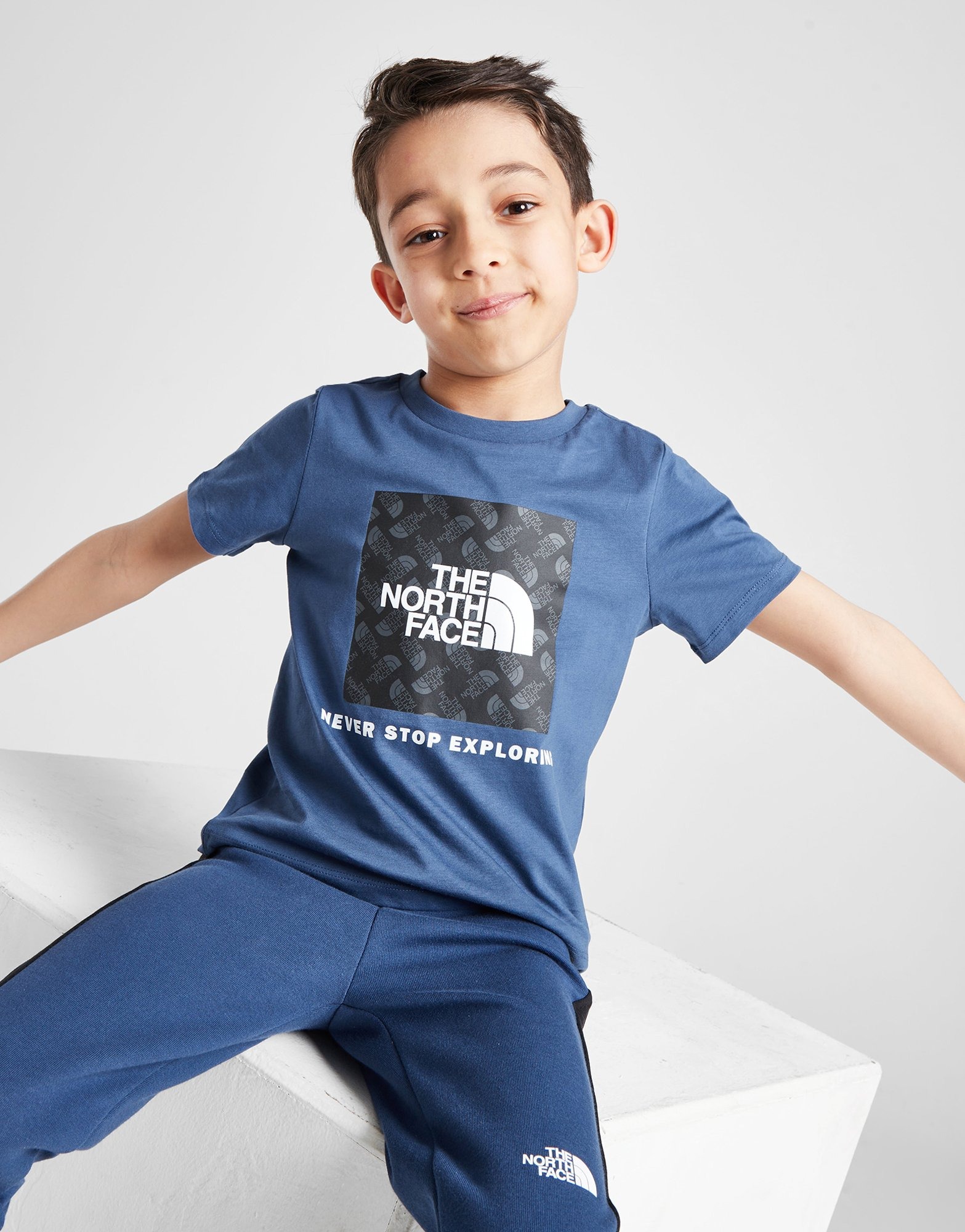 Blue The North Face Graphic T-Shirt Children | JD Sports UK