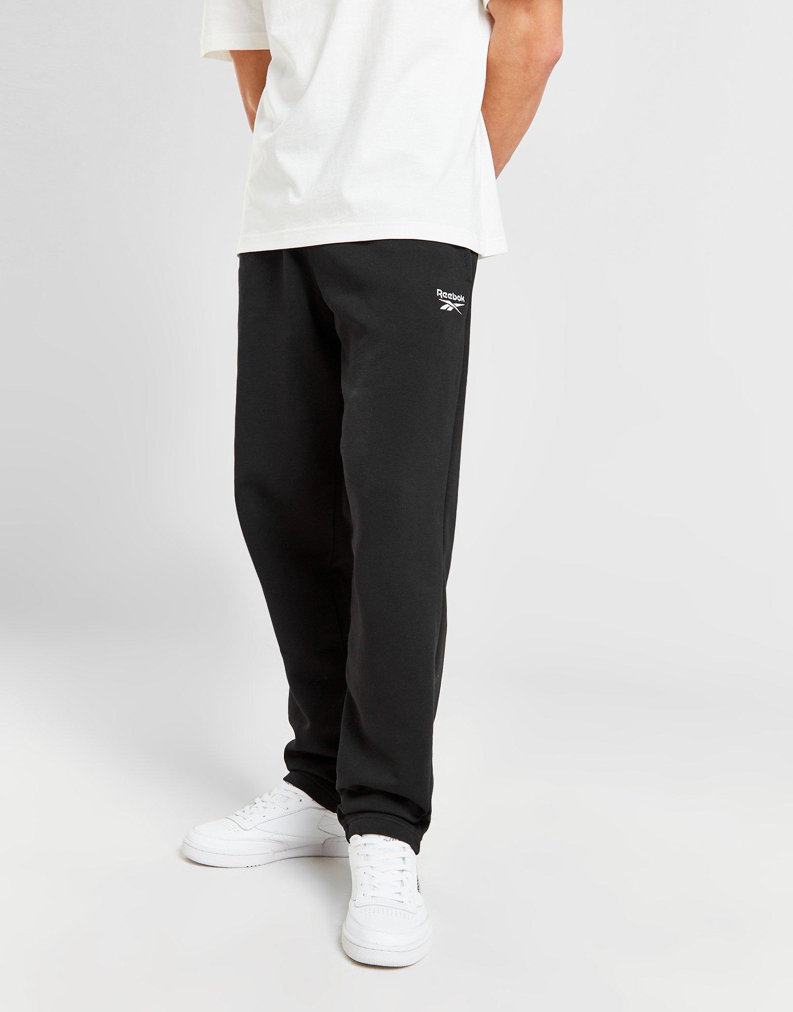 PANTALÓN DE CHANDAL REEBOK PARA HOMBRE CON PUÑO, NEGRO