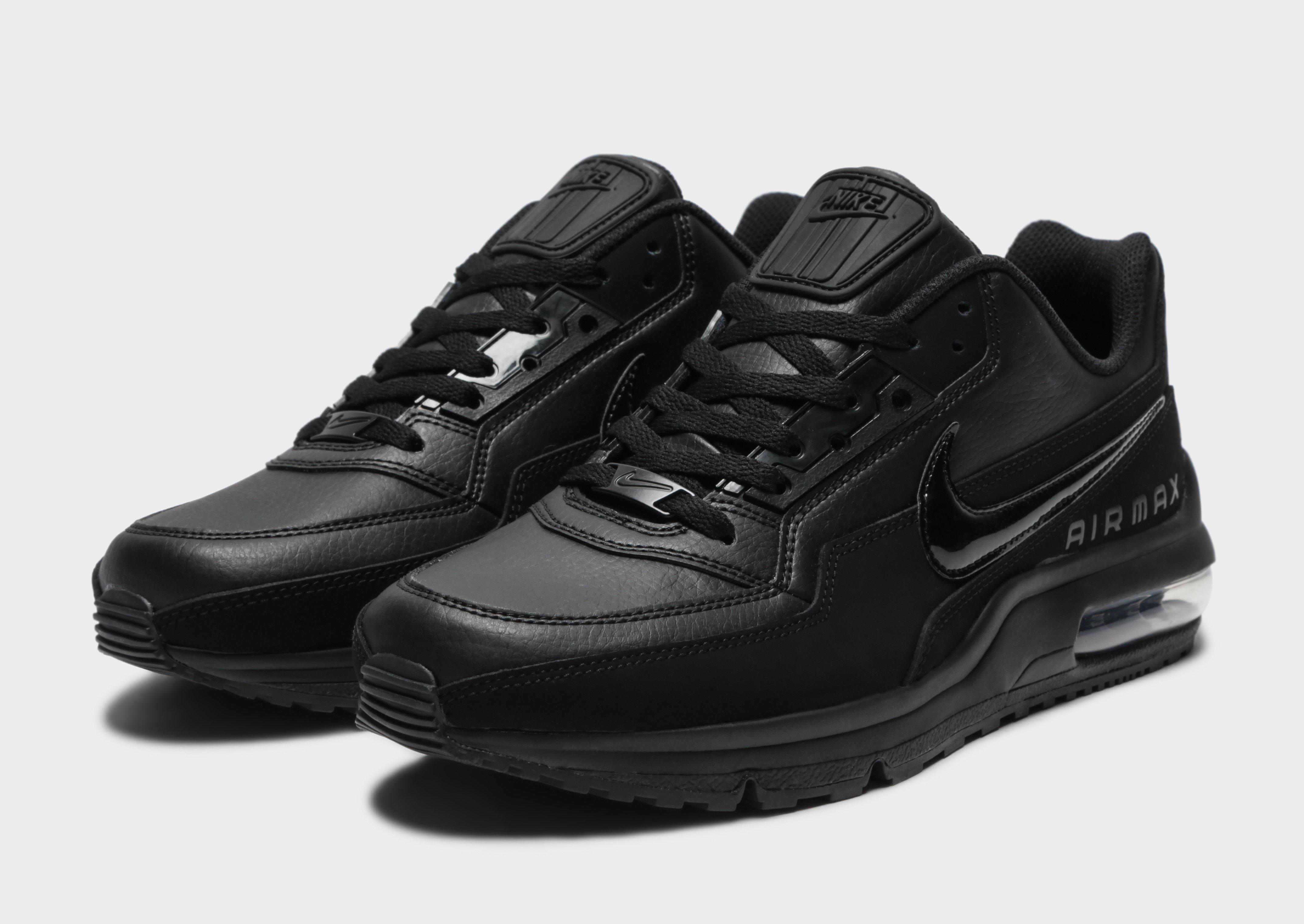 all black leather air max