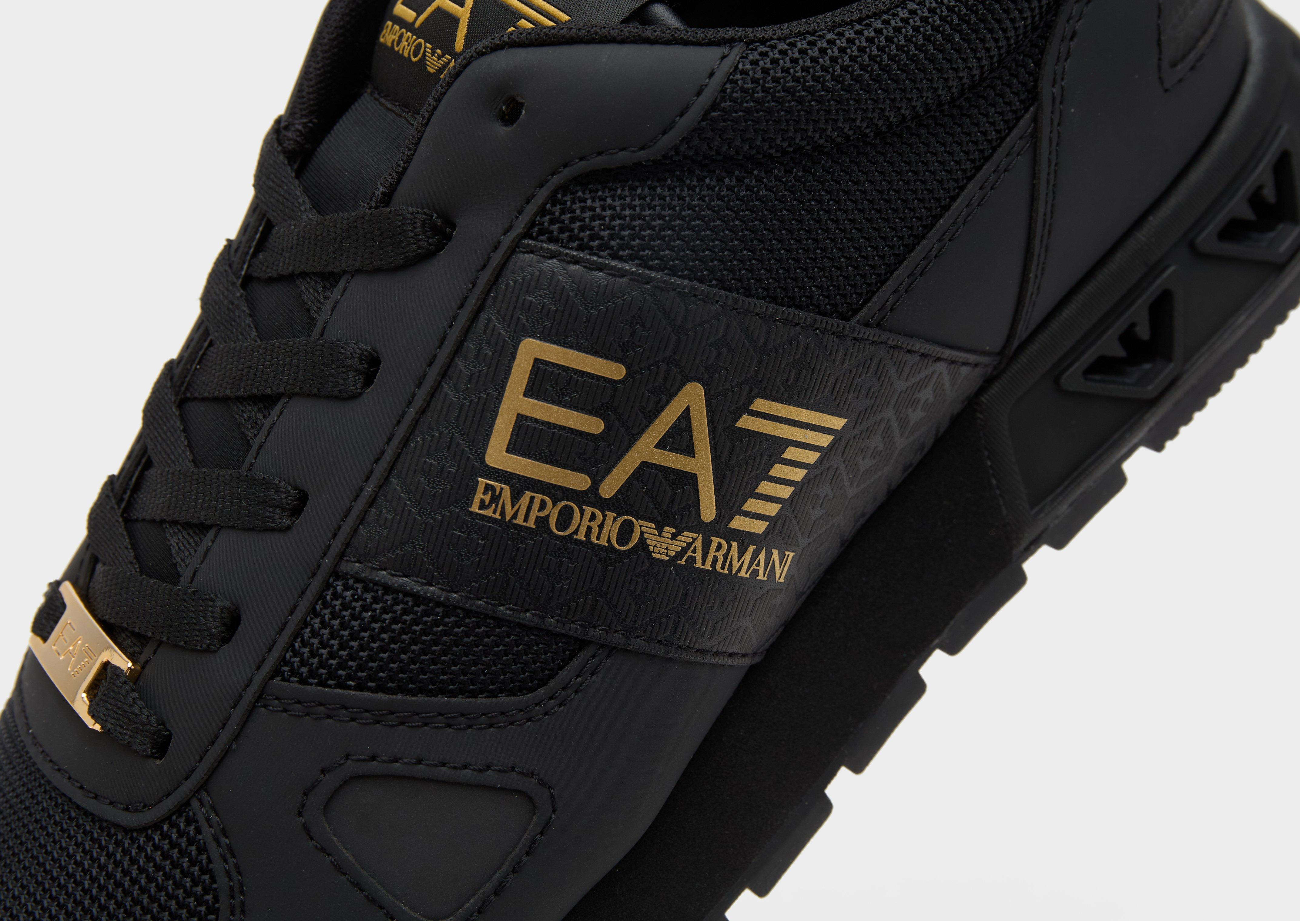 Black EA7 Emporio Armani B&W Laces Retro | JD Sports UK