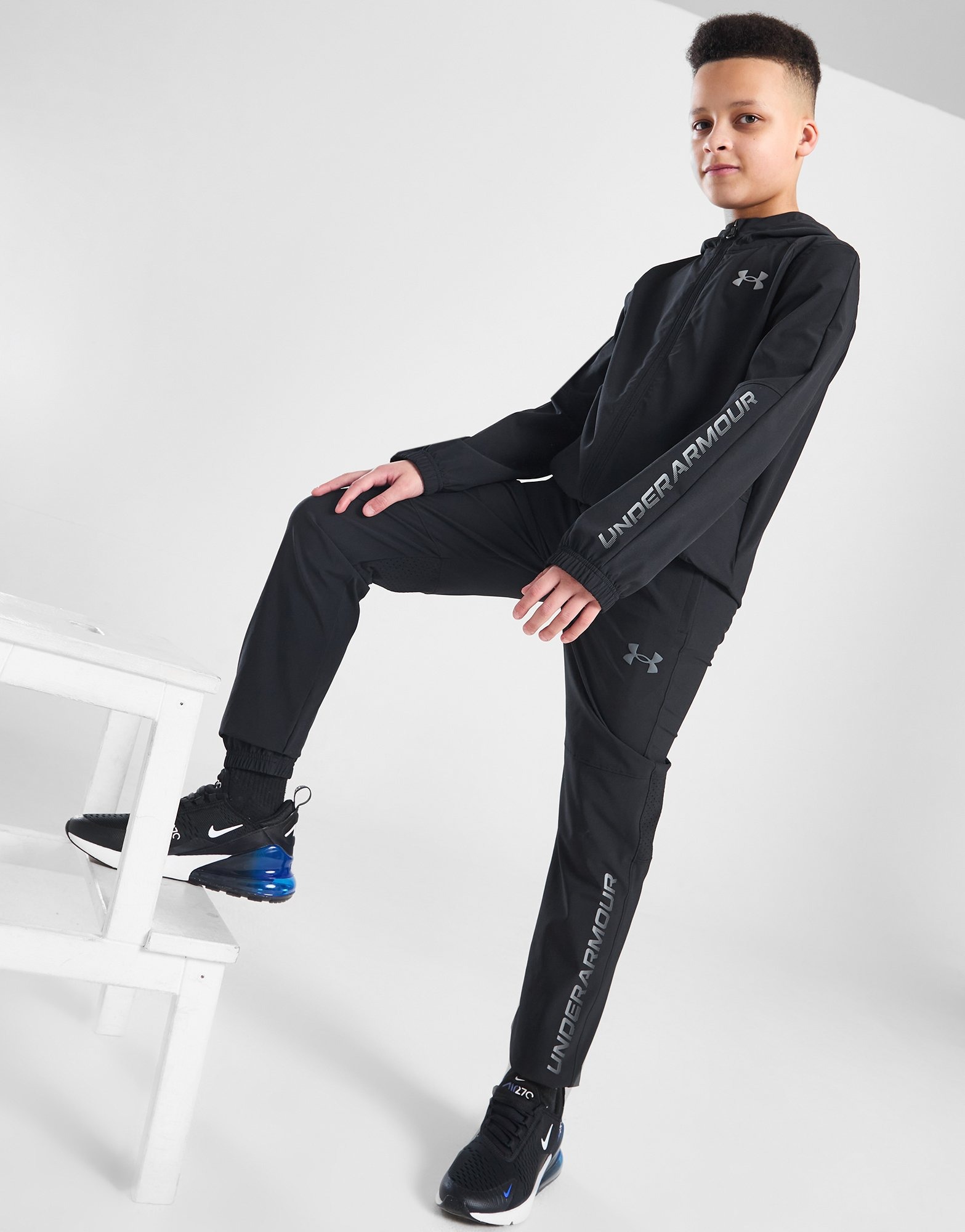 Black Under Armour Woven Track Pants Junior | JD Sports UK