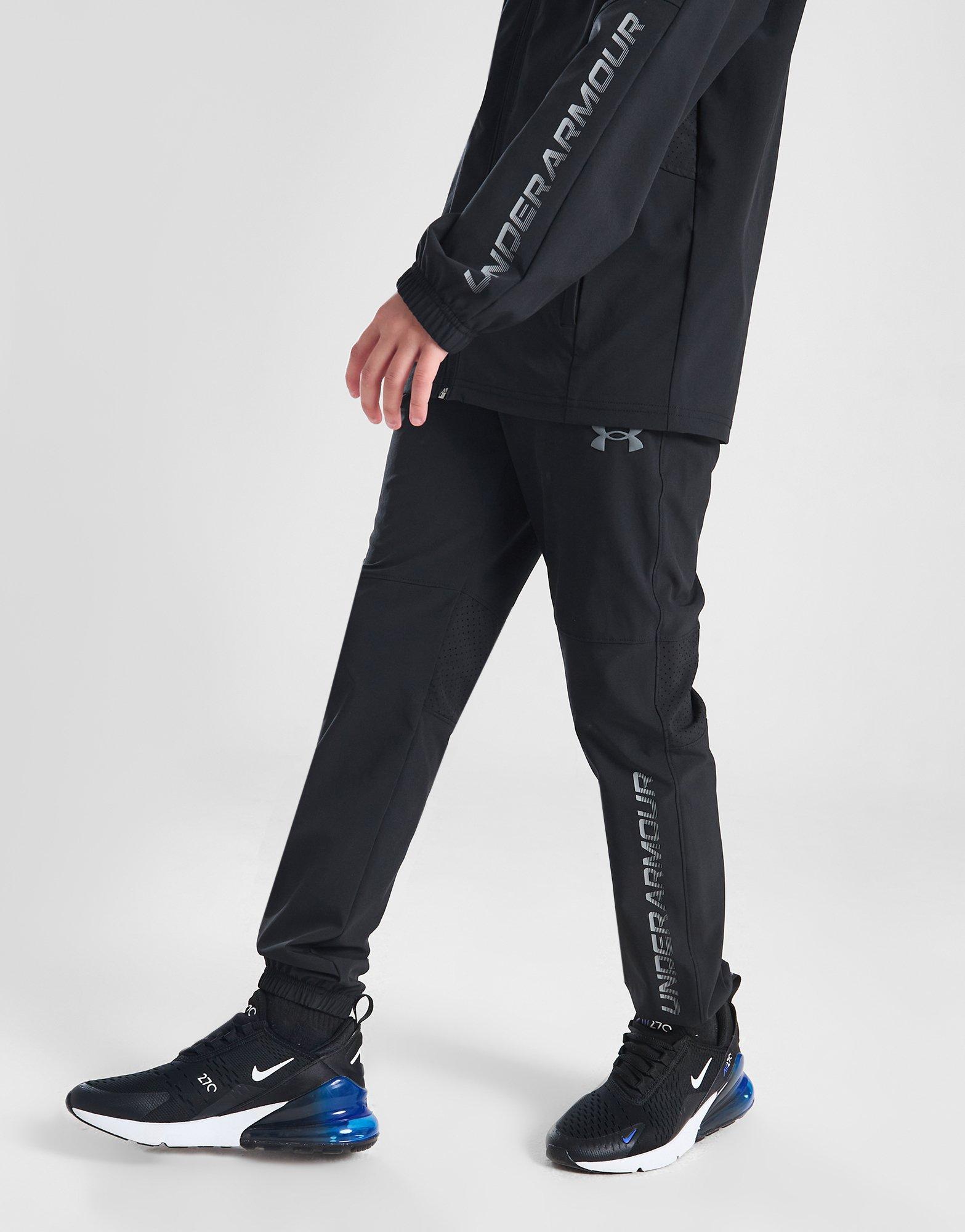 Black Under Armour Woven Track Pants Junior JD Sports UK