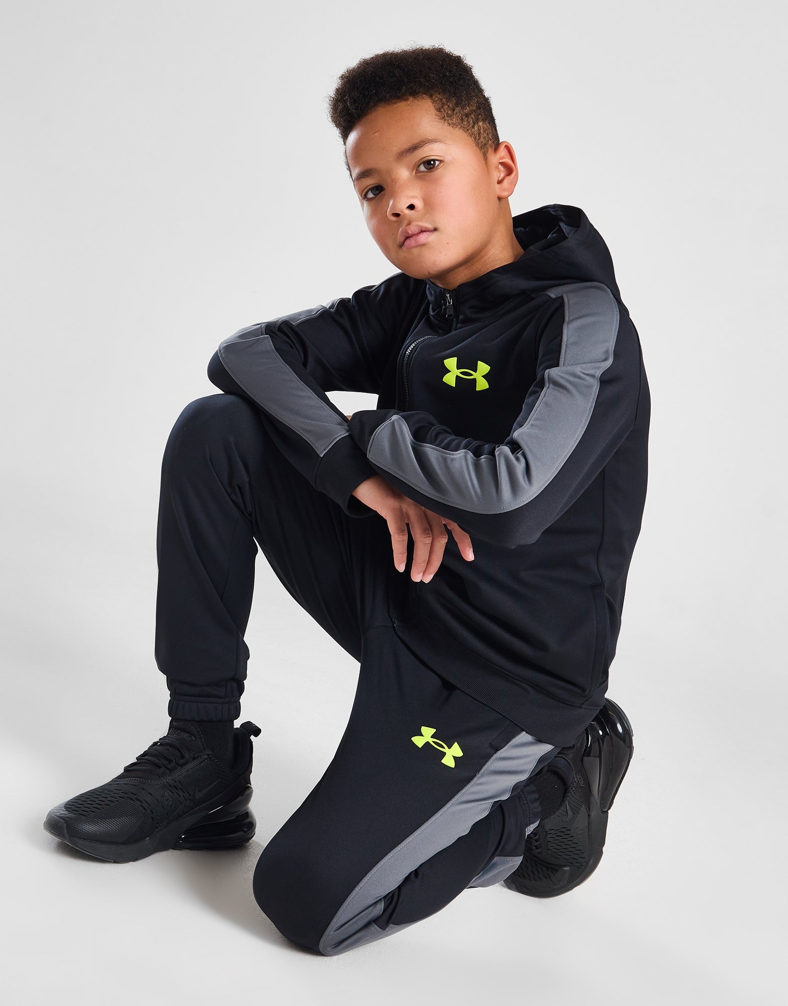Zwart Under Armour Knit Trainingspak Junior JD Sports Nederland