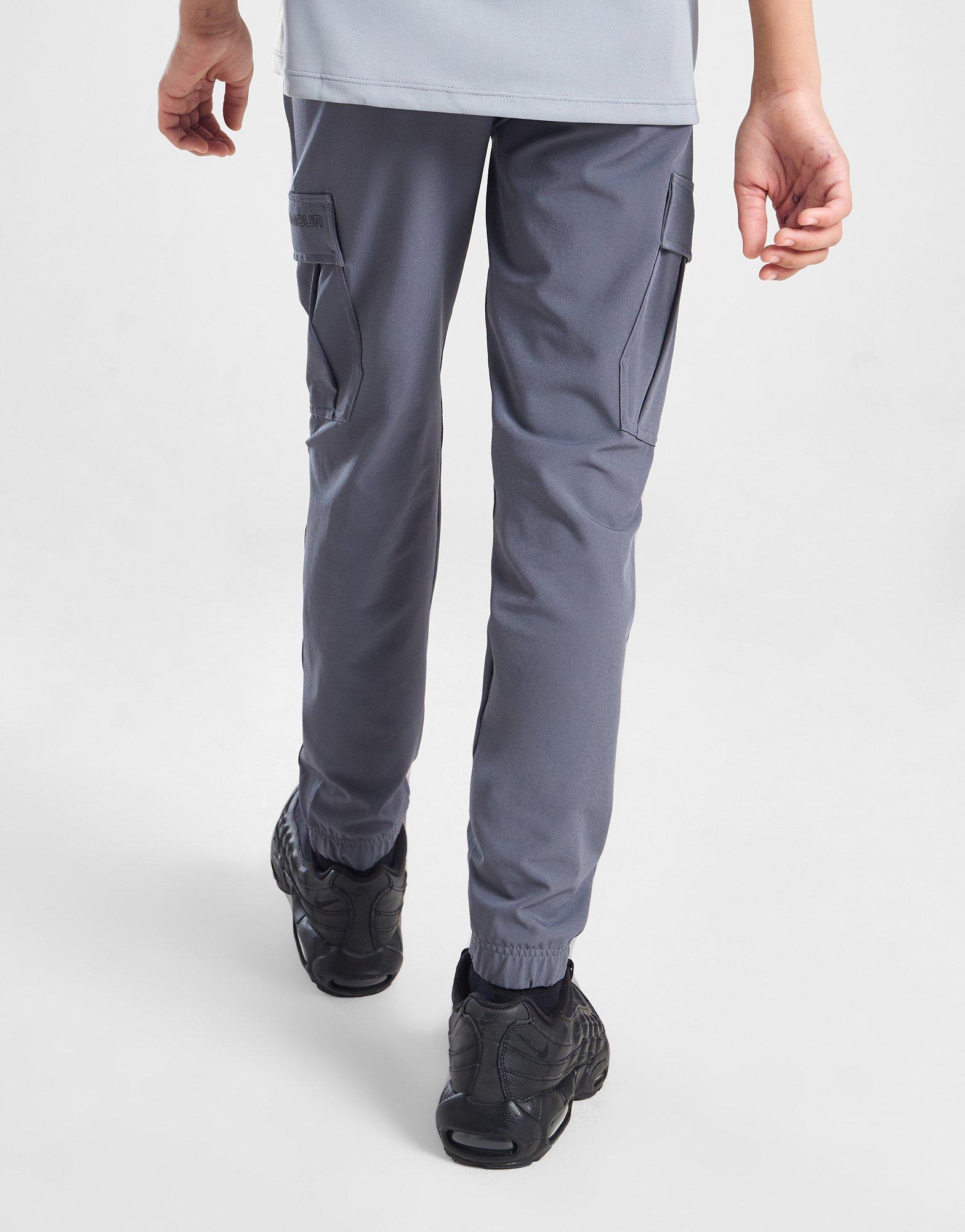 Grey Under Armour Woven Cargo Pants Junior - JD Sports Global