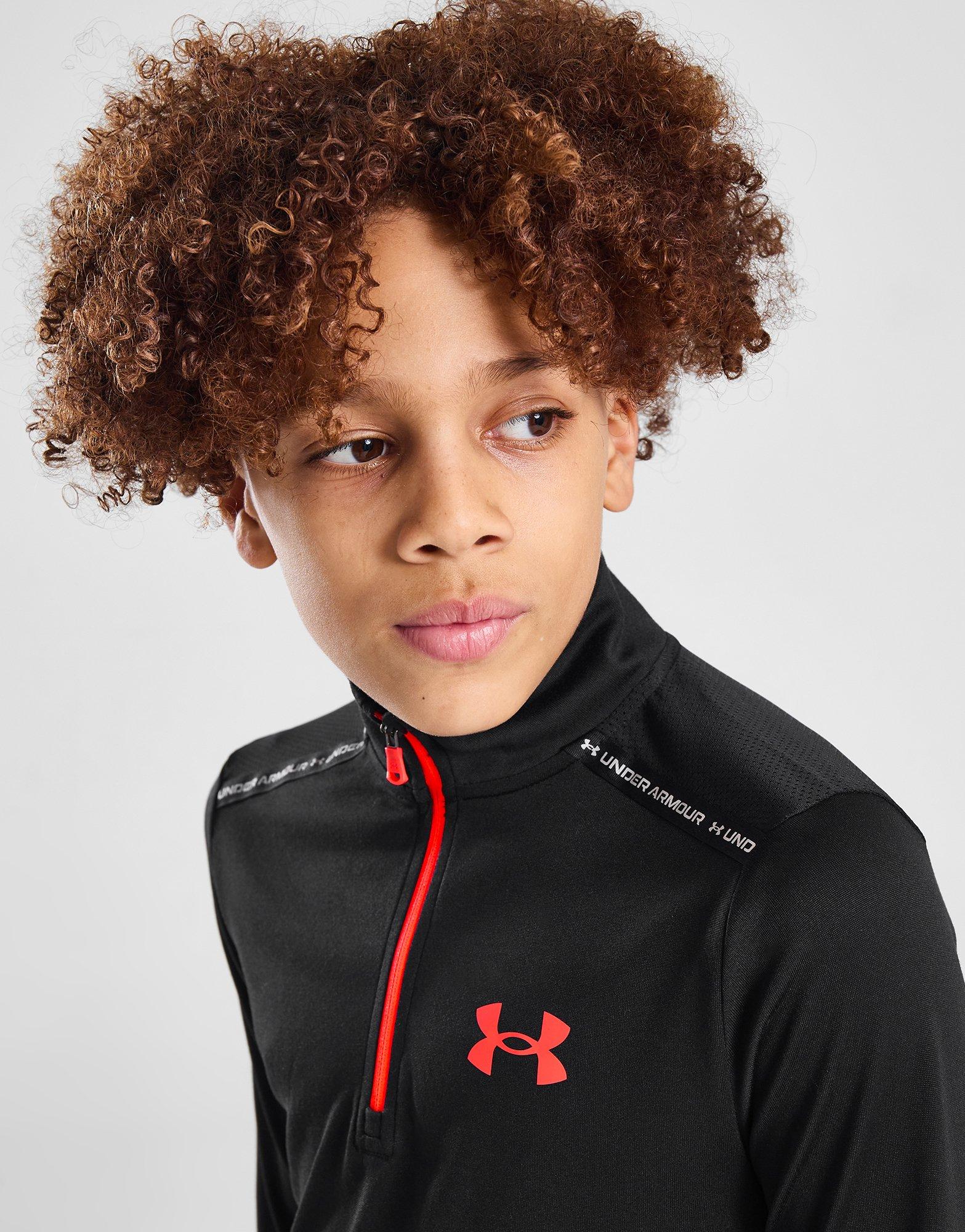 Under Armour Tech Wordmark 1/4 Zip Track Top Junior